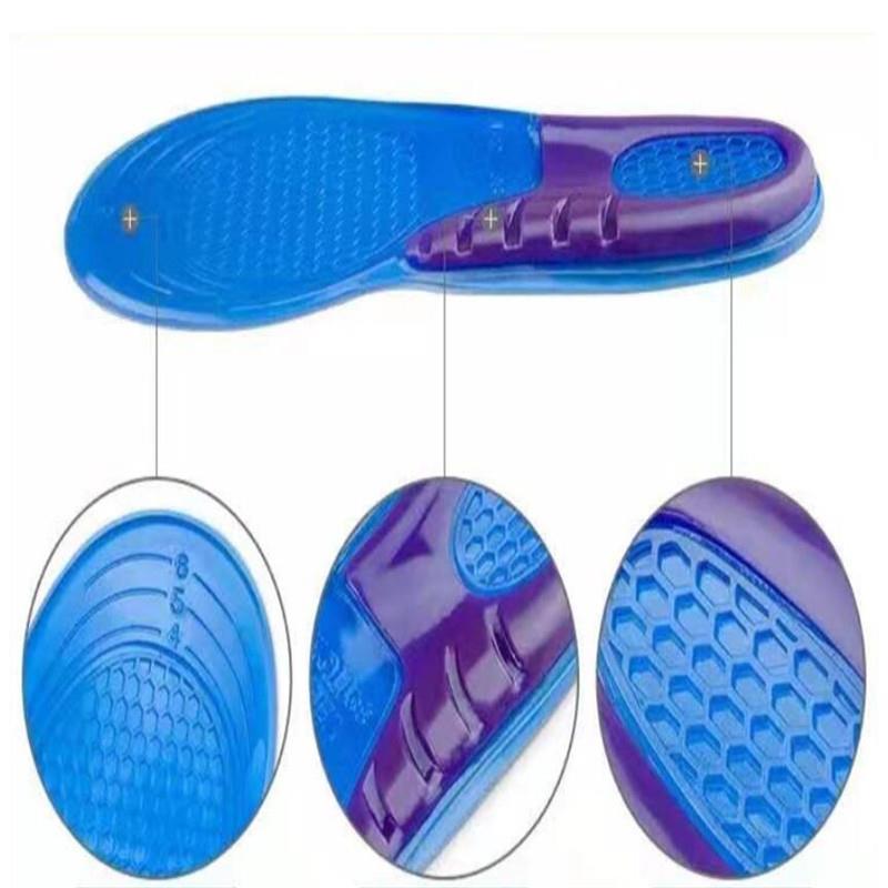 Silicone Gel Insoles Man Women Insoles orthopedic Massaging Shoe Inserts Shock Absorption Shoepad