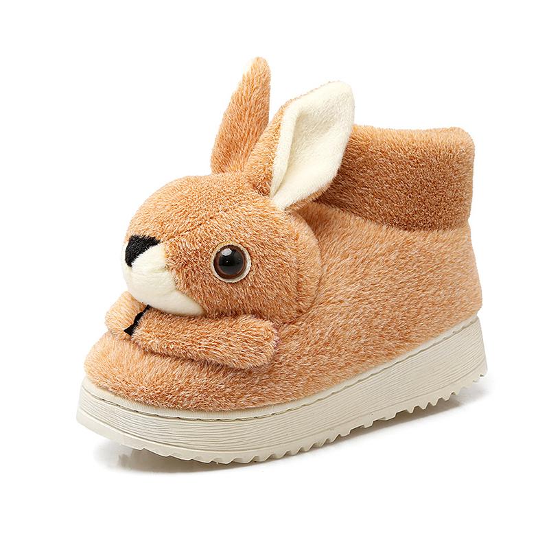 Women Shoes Home Slippers Winter Warm Shoes Woman Indoor Lovely Cartoon Rabbit Slippers Winter Animal Slippers Ladies Shoes