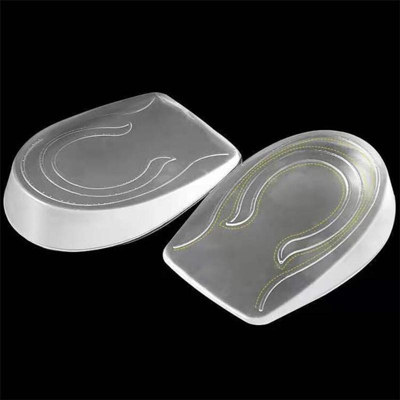 1 Pair Silicone Gel Heightening Shoe Pad Men Women Foot Care Protector Insoles Elastic Cushion Arch Support Insert Heel Pads