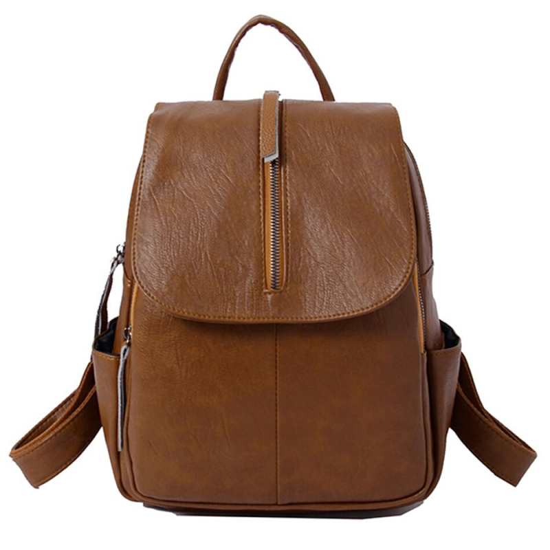 Nowe kobiety skorzany plecak z suwakiem wysokiej jakosci plecak kobiety szkolne torby dla nastoletnich dziewczat 2020 panie plecak podrozny Mochila