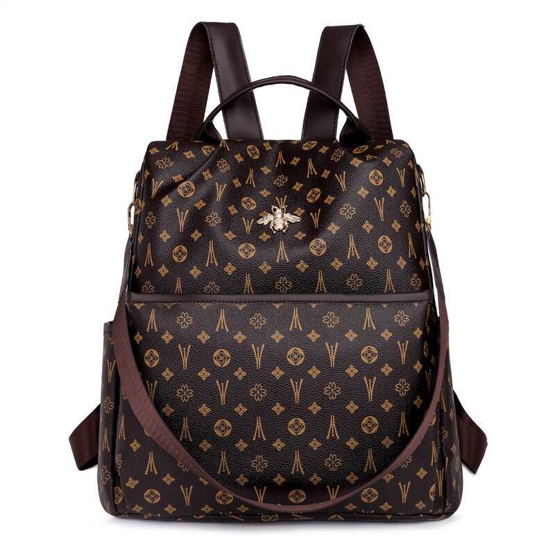 2021 dziewczyna plecak PU skora Retro kobiety torba tornistry dziewczyna wysokiej jakosci plecak podrozny na ksiazki torby na ramie