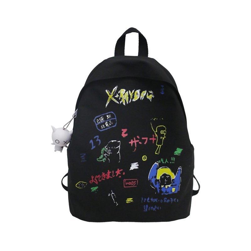 Graffiti Backpack Preppy Style Fashion WOMEN School Bags Travel Backpack For Girls Teenagers Rucksack Waterproof schoolbag