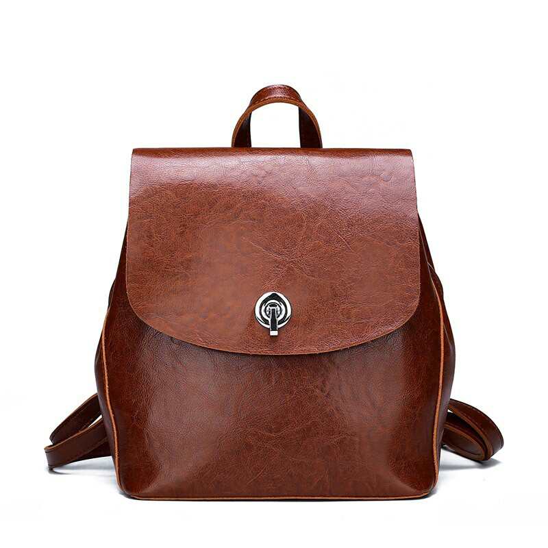 Moda wysokiej jakosci pu skorzany plecak dla dziewczynek plecak zenski moda plecak Vintage Casual kobiety lsniacy polysk plecak ze skory wolowej
