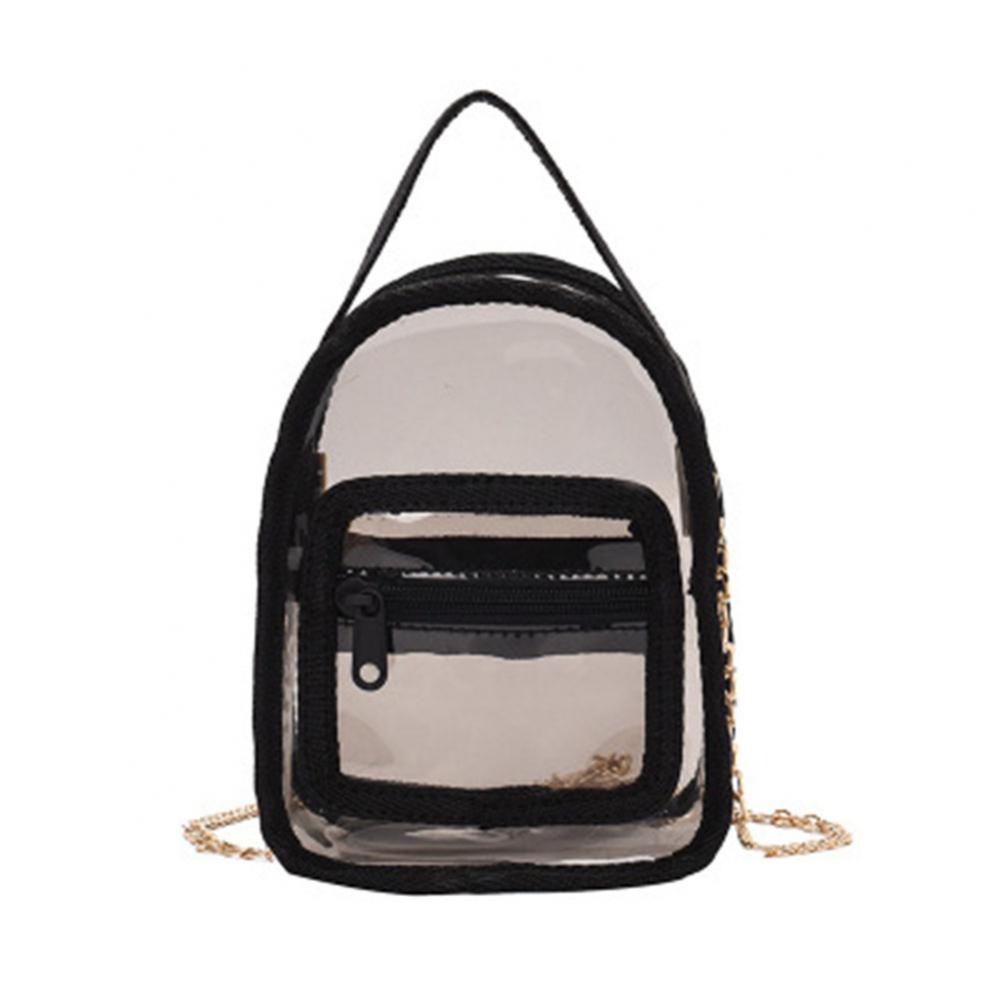Hot Selling Clear Mini Shoulder Bag Transparent Casual Crossbody Bags Handbags for School Work Travel B5