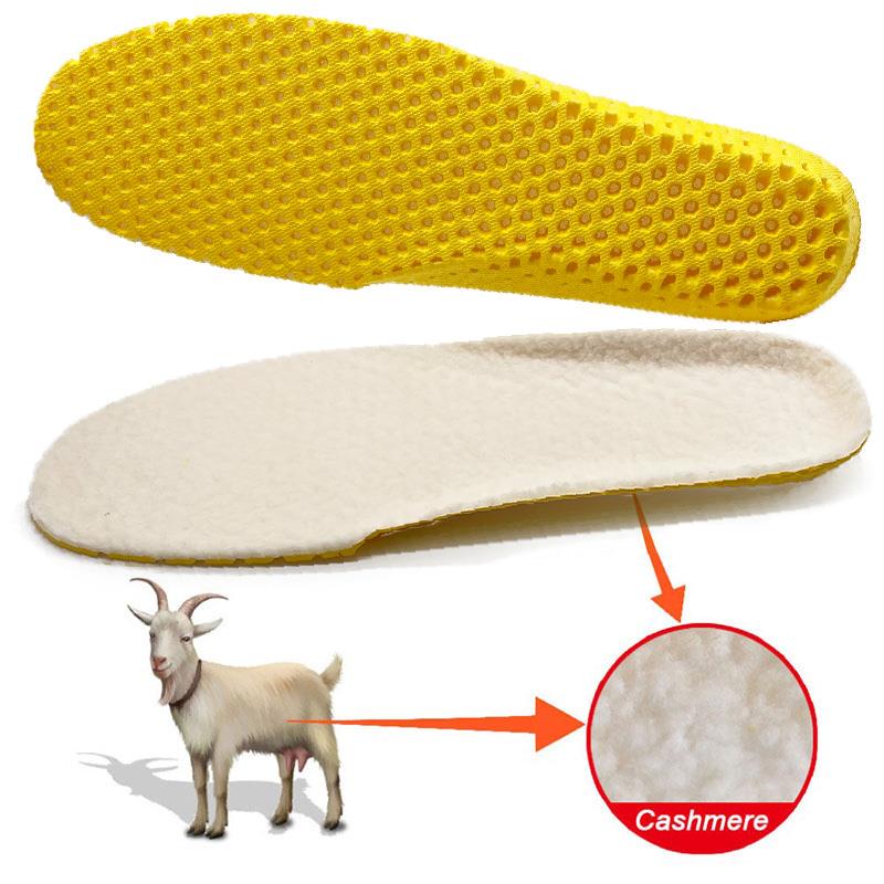 Keep Warm Heated Cashmere Thermal Insoles Thicken Soft Breathable Winter Sport Shoes Insert For Man Woman Boots Pad Sole