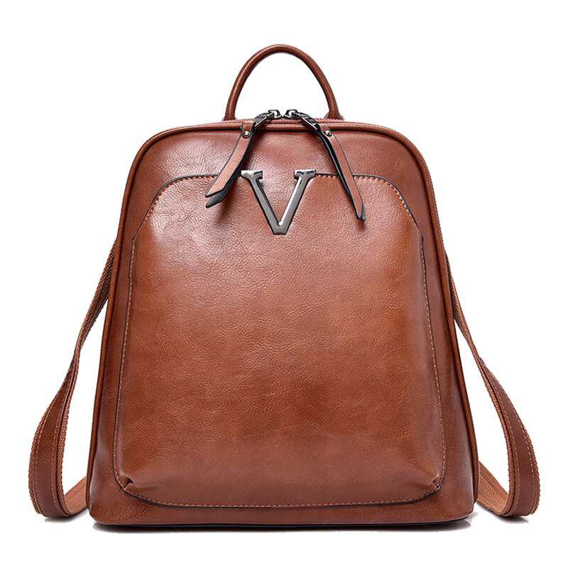 Nowy Vintage kobiety plecak wysokiej jakosci skorzana marka kobieca torba na ramie pani wielofunkcyjny plecak gorace torby szkolne dla dziewczynek