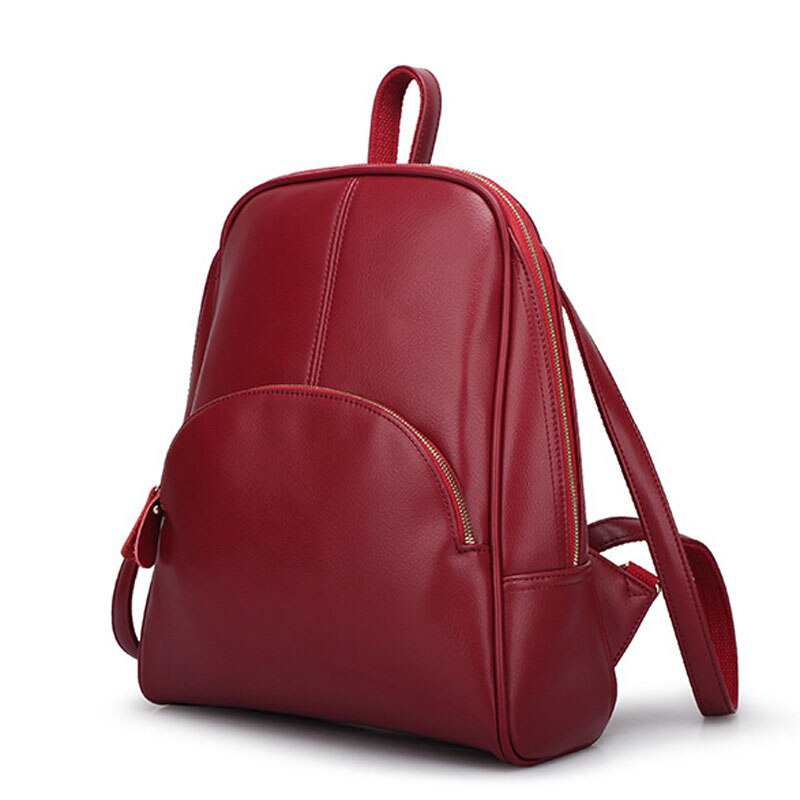 Skorzany plecak kobiety solidne plecaki lekka torba uroczy Top uchwyt plecaki dla dziewczat Mini plecak kobieta Bagpack ZL027