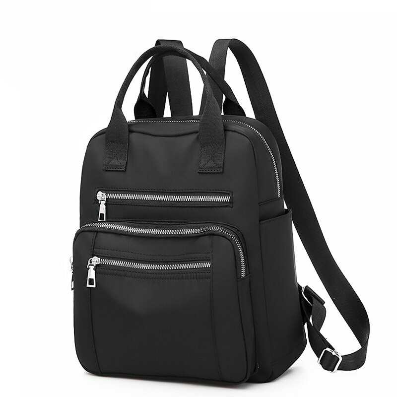 Yogodlns moda nowy plecak kobiety o duzej pojemnosci szkola torba dla nastolatki podrozy wodoodporny plecak Oxford proste czarne opakowanie