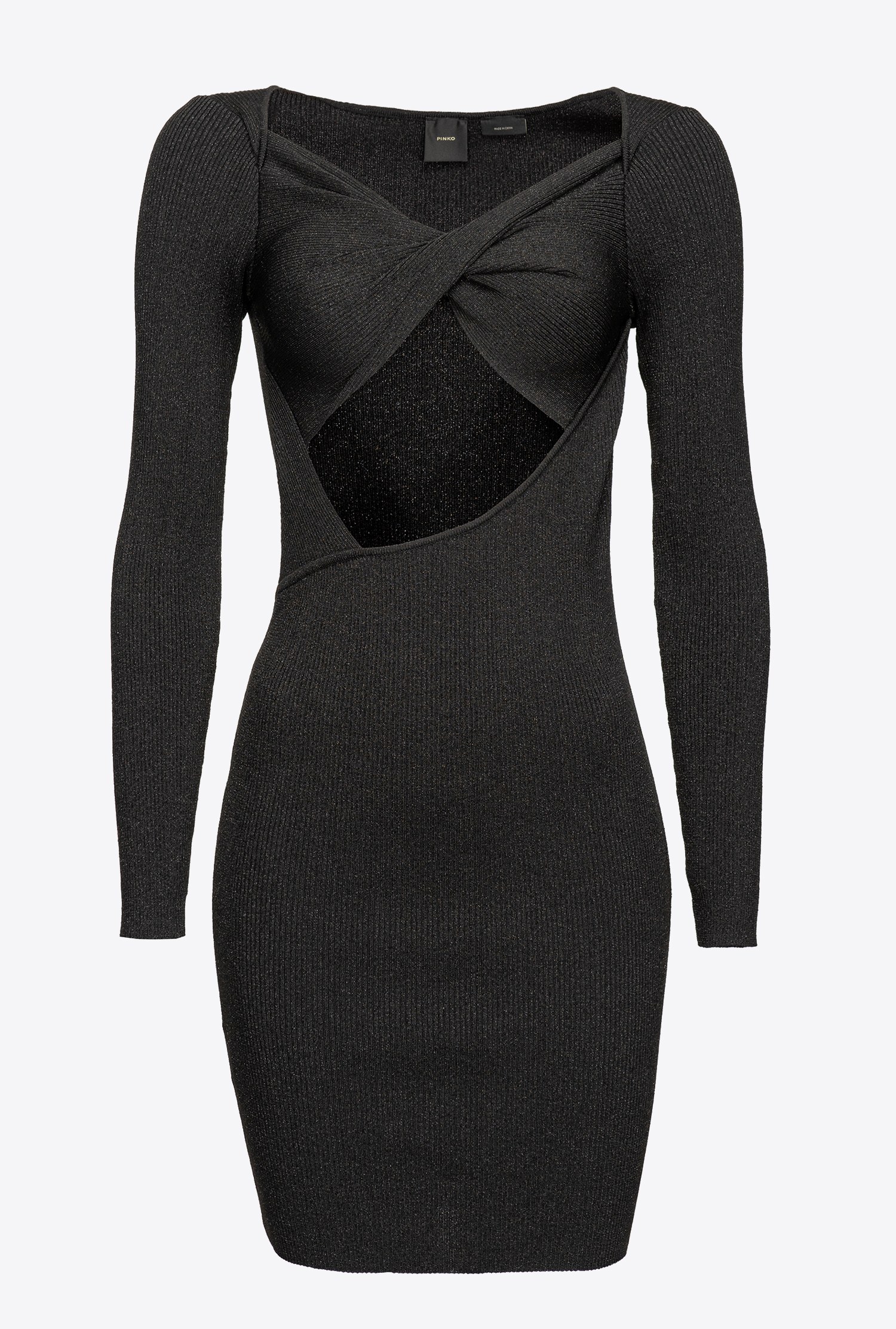 Snug-fitting knit mini dress