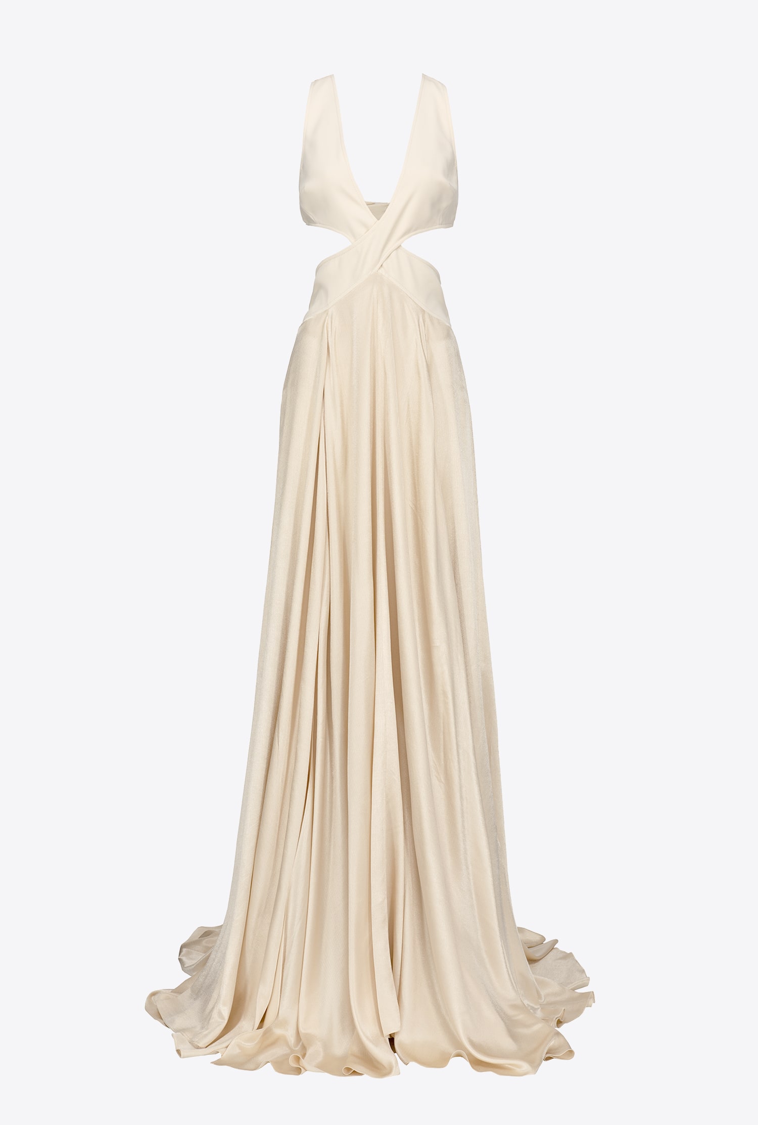 Long dress with open back