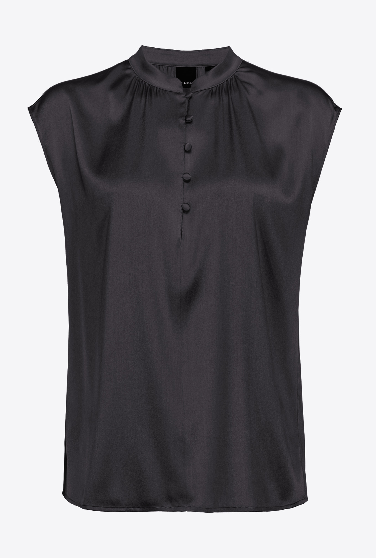 Sleeveless satin blouse