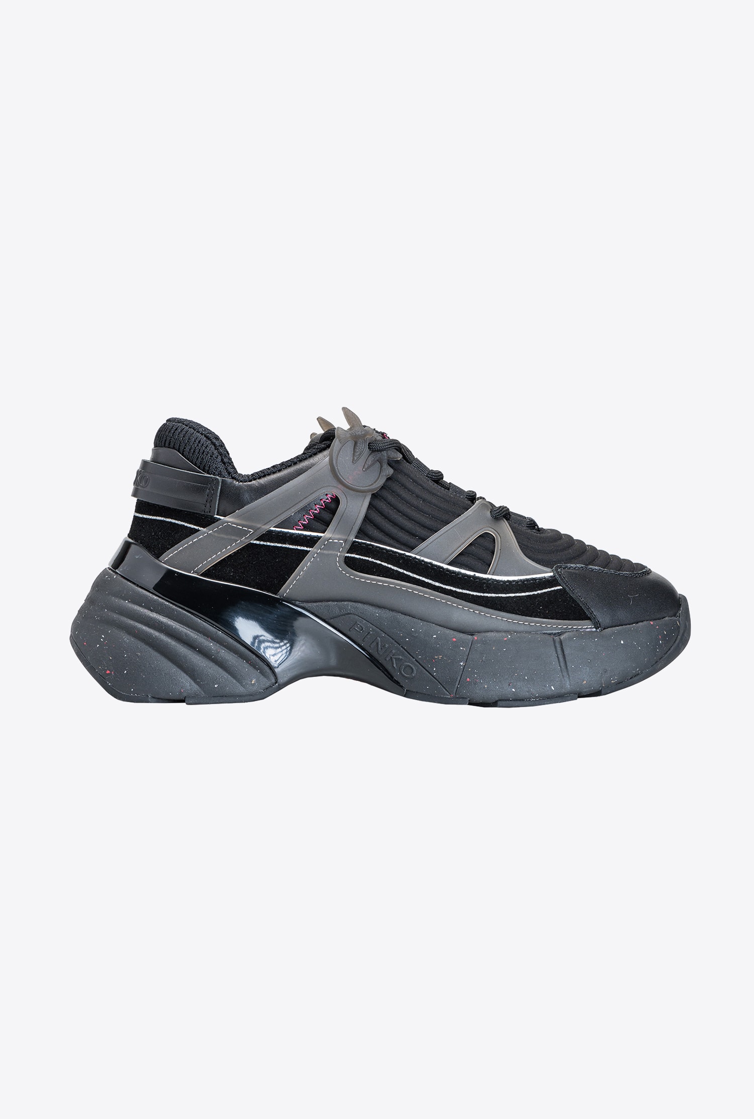 Oversized rubberised sneakers