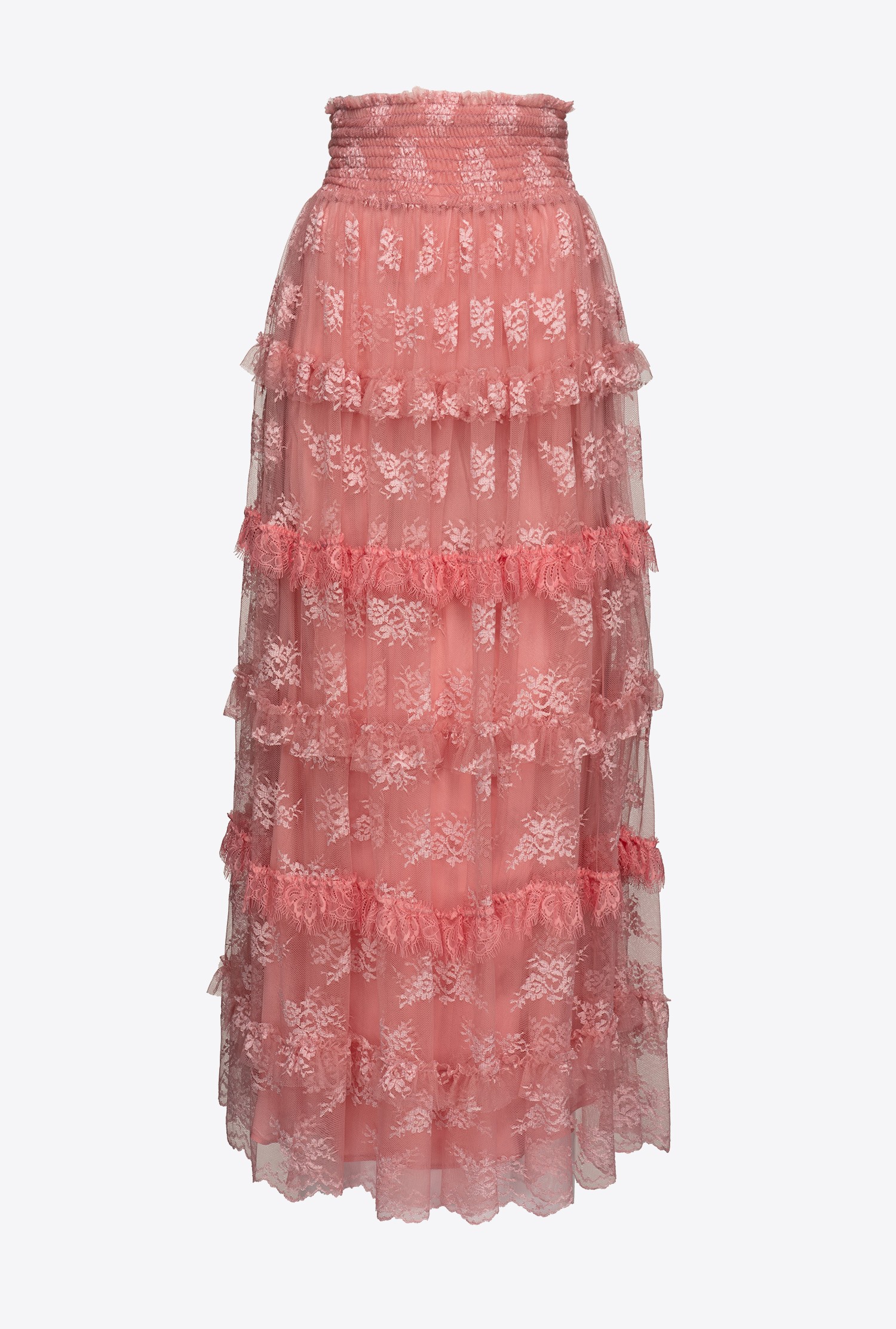 Ruffled lace skirt