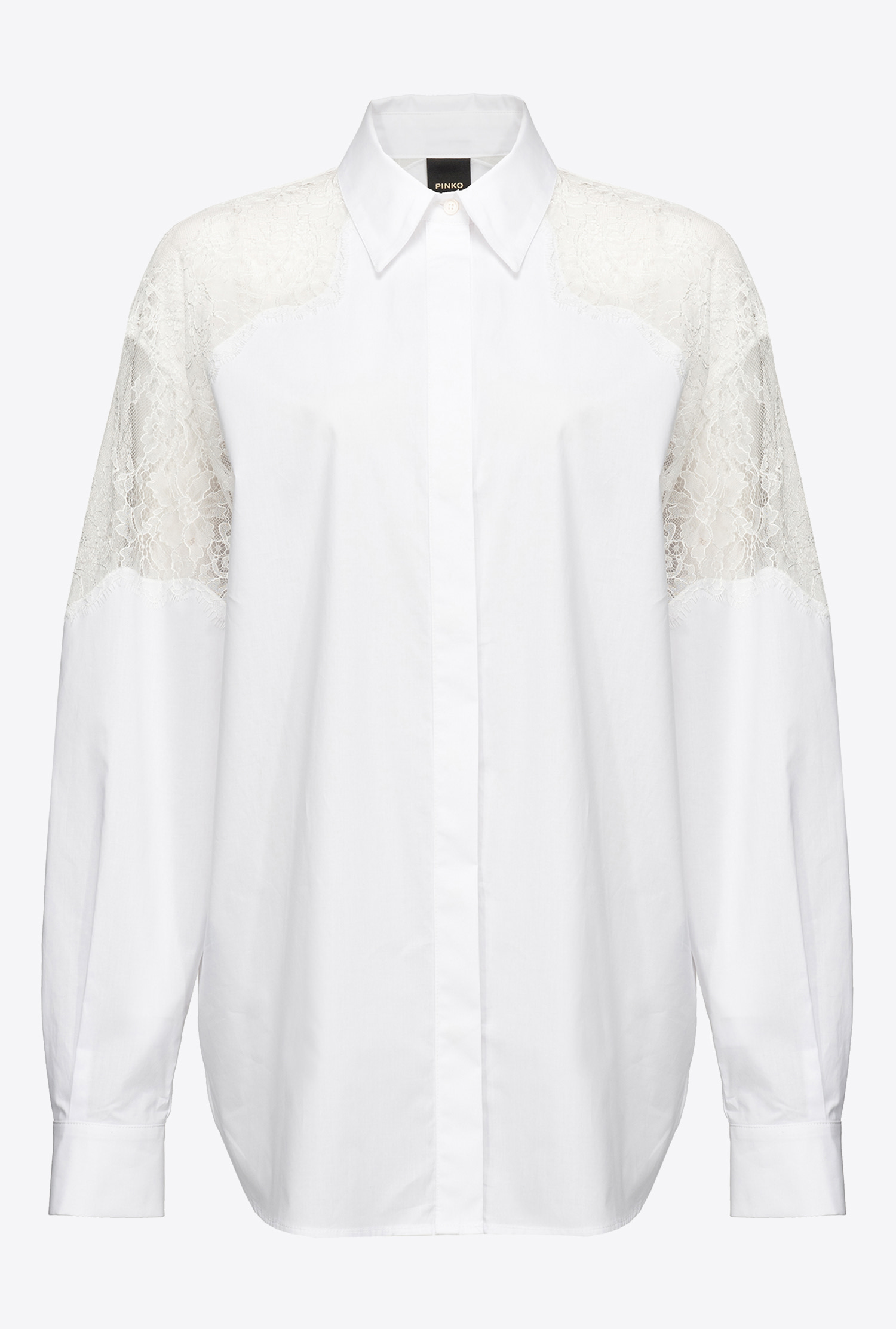 Shirt with lace