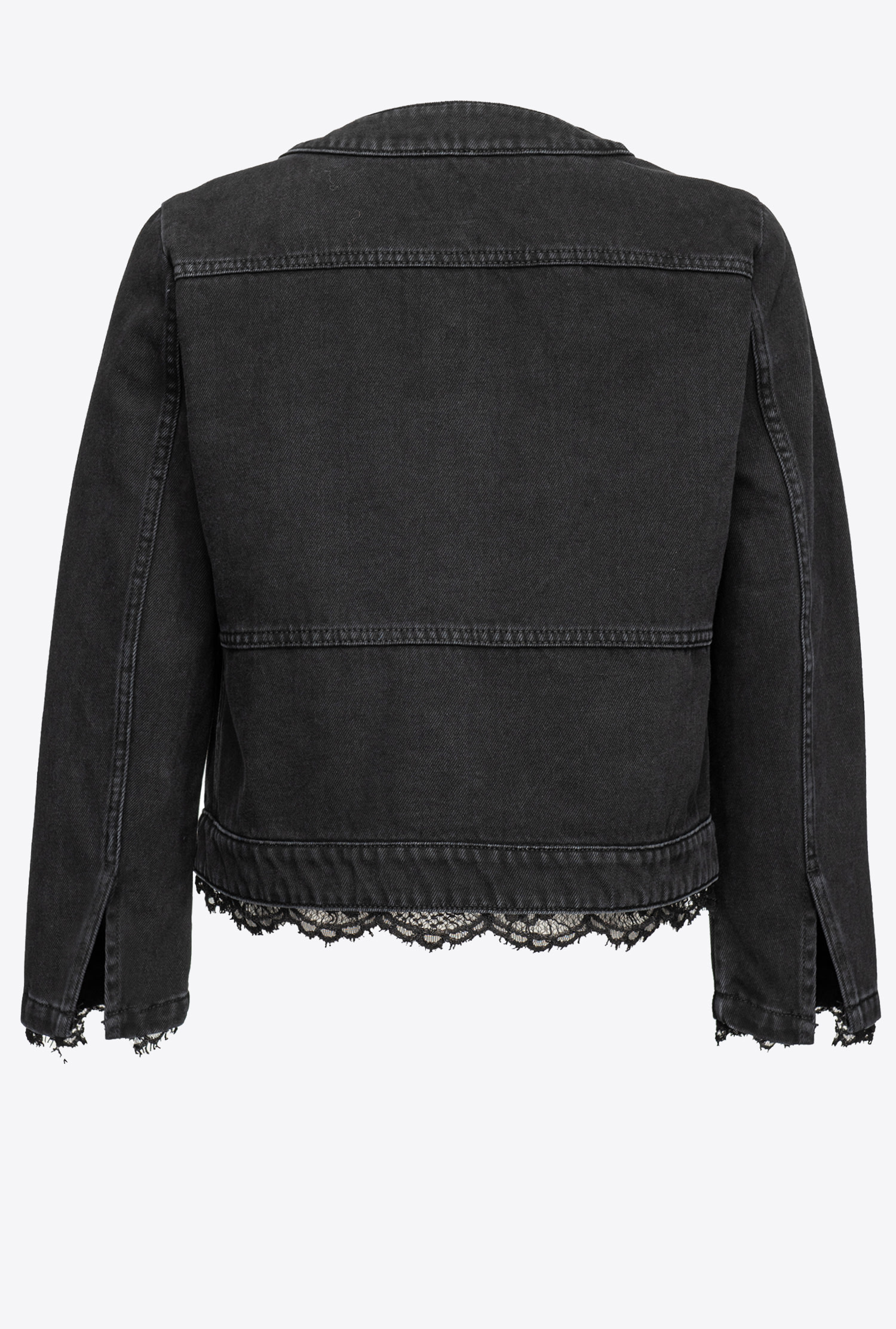 Denim and lace jacket