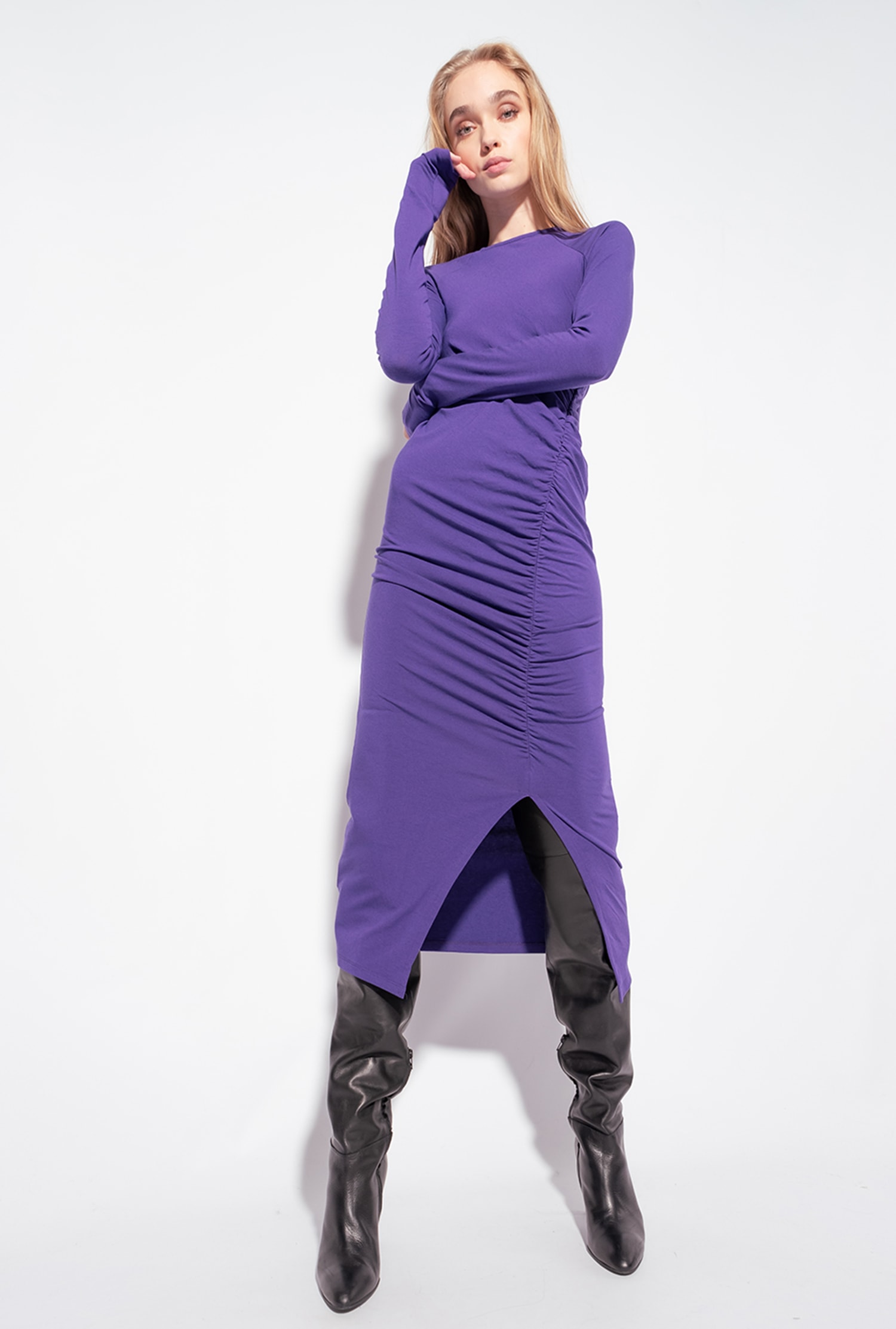 Long knit dress