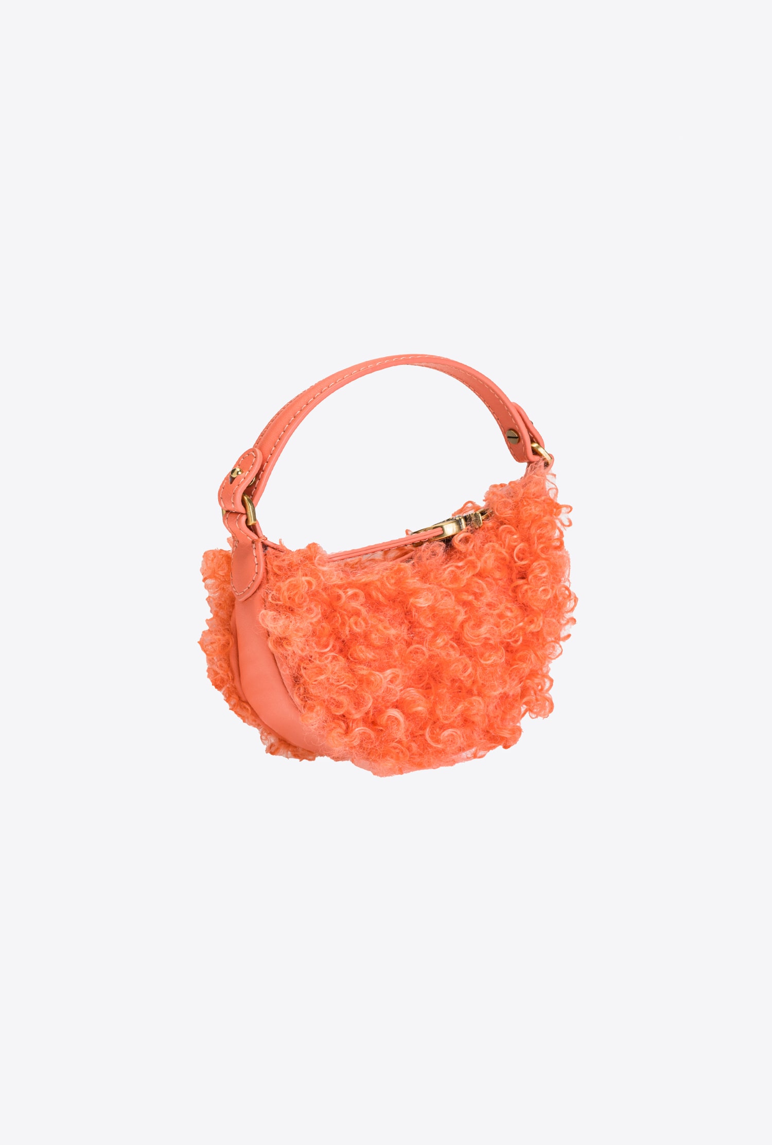 Micro Long Half Moon Bag Eco Sheepskin