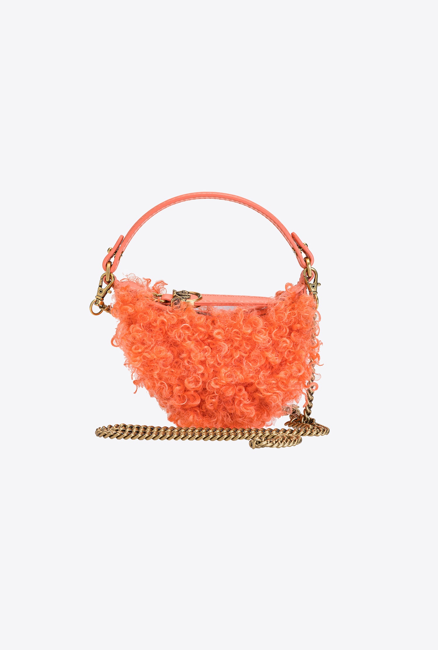 Micro Long Half Moon Bag Eco Sheepskin