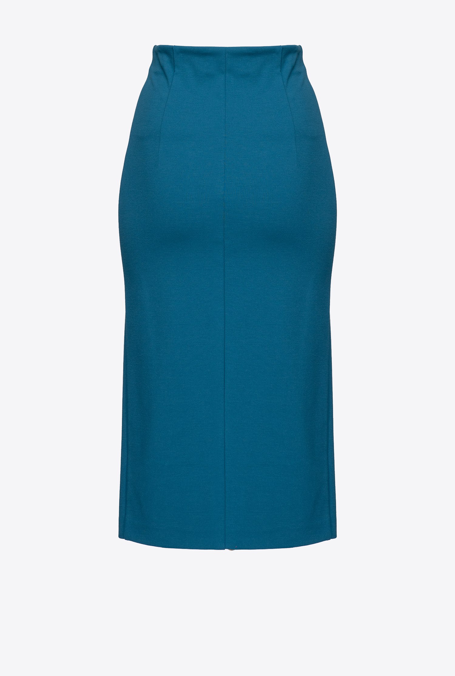 Calf-length skirt with zip