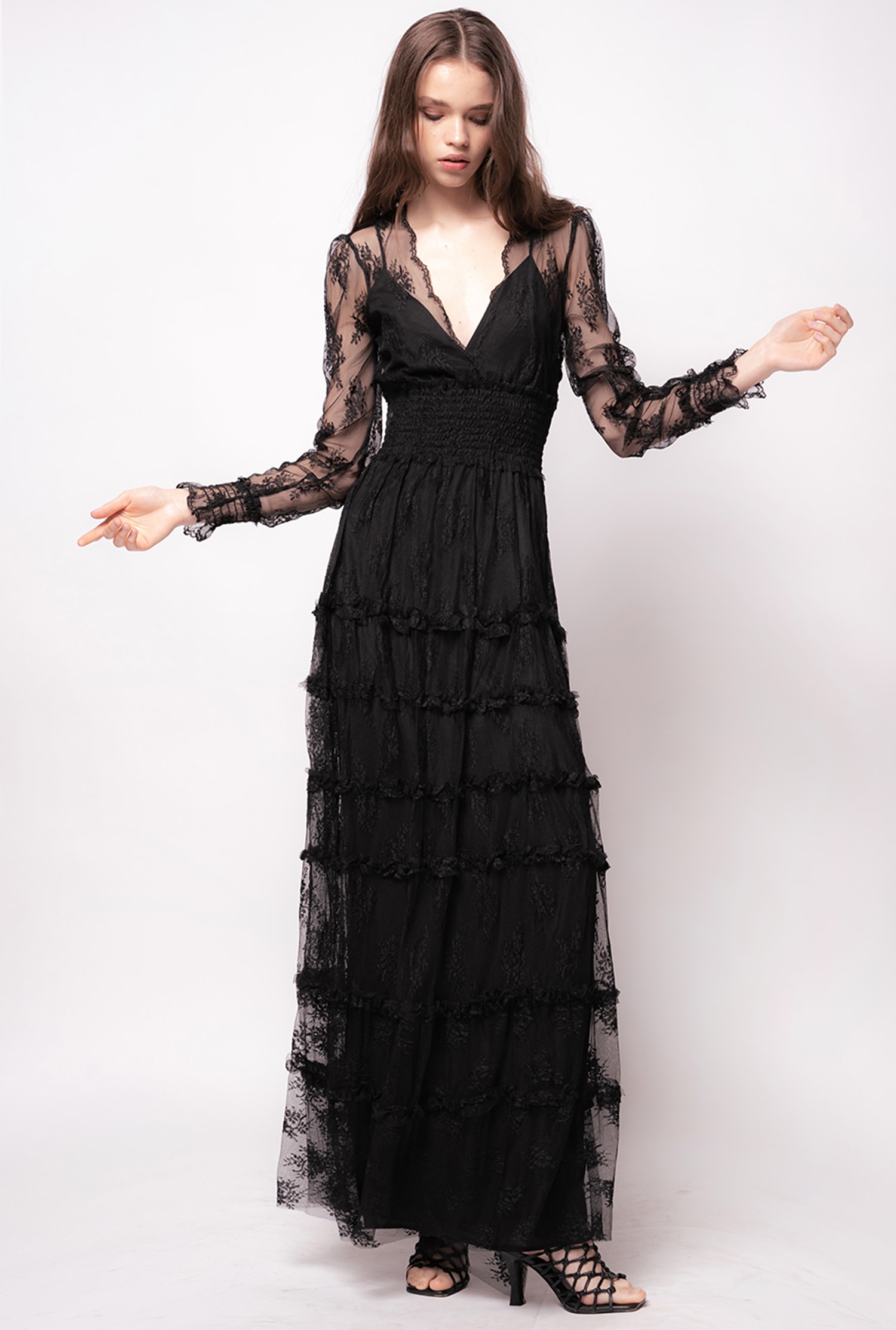 Lace maxi dress