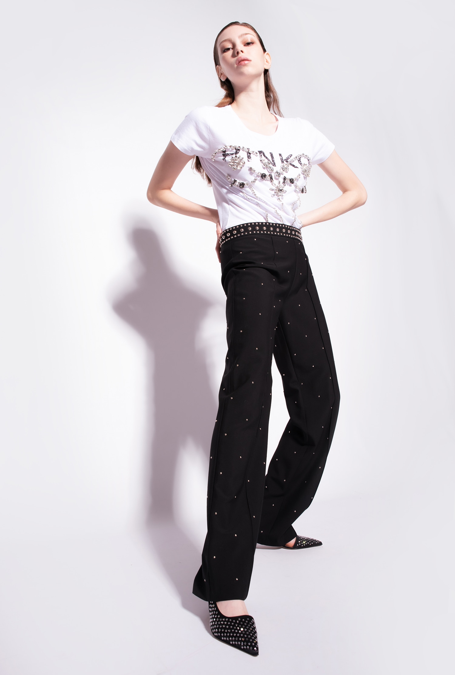 T-shirt with jewel detail