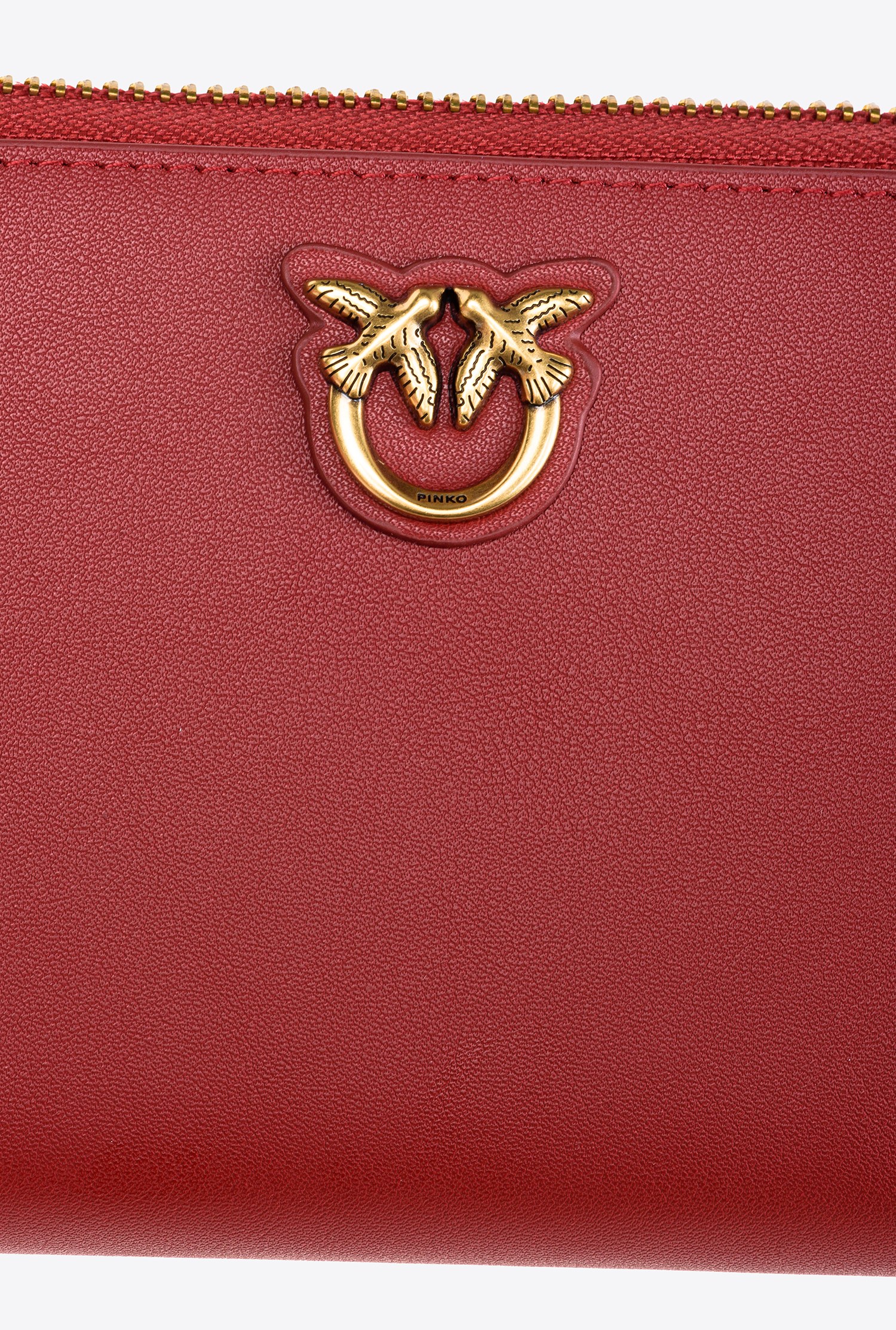 Zip-around leather purse