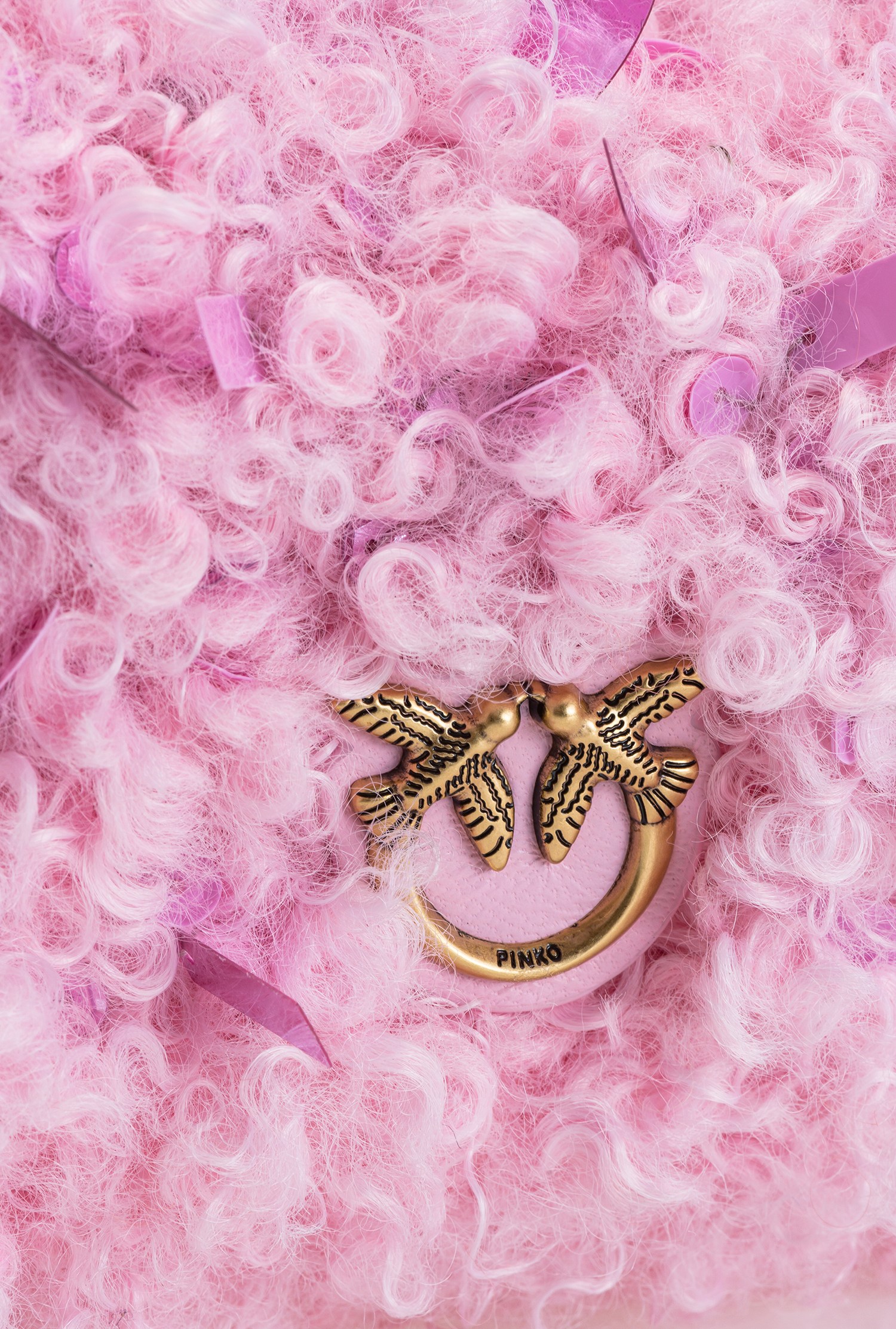 Classic Pouch Bag Neon Curls