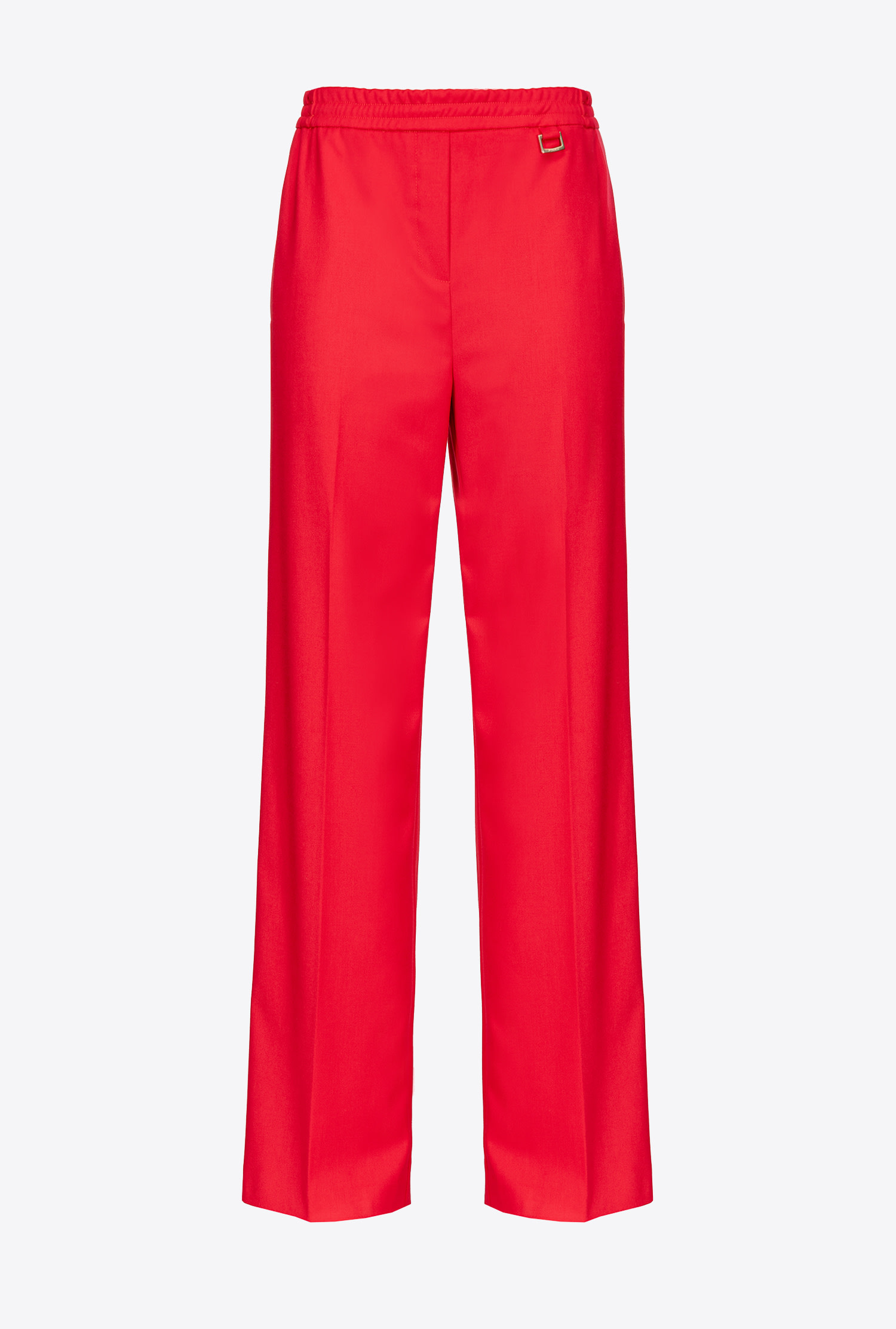 Wide-leg trousers with elastic waist