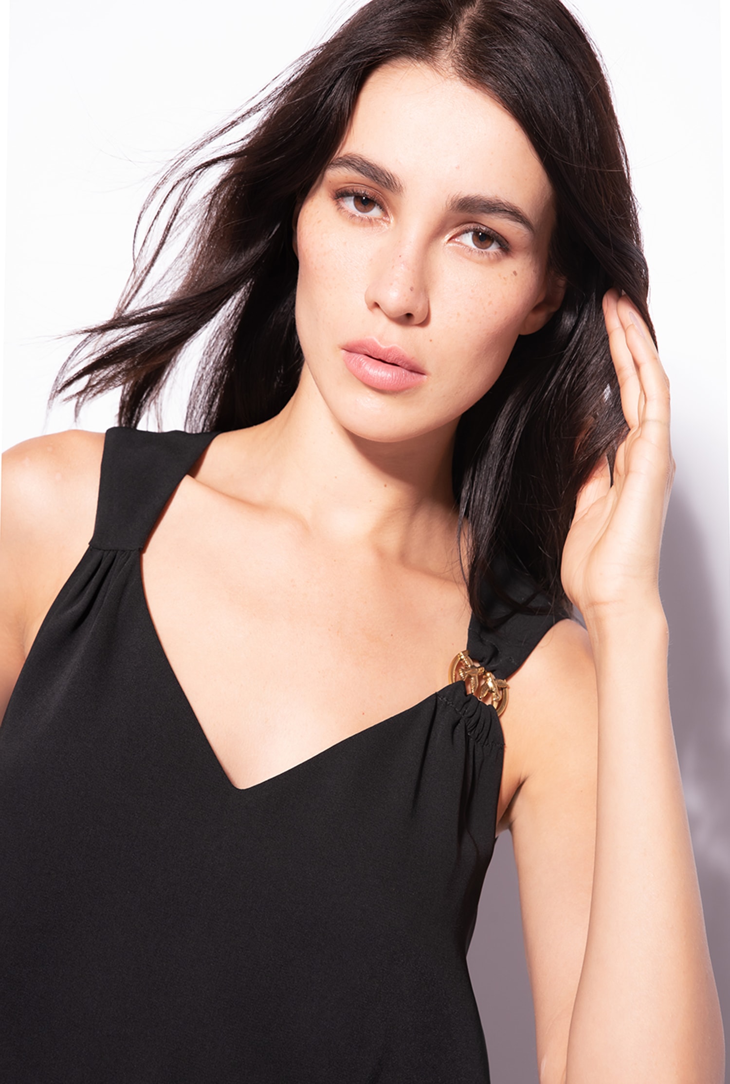 Flowing crepe top