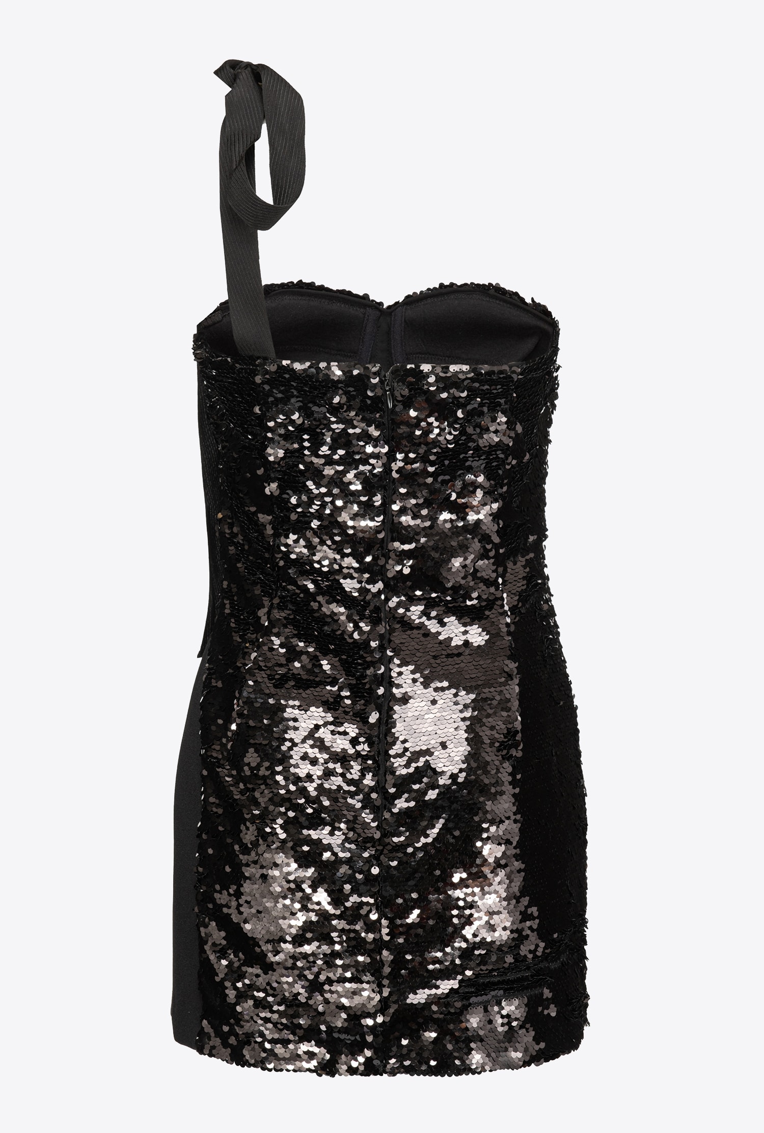 Fully sequinned mini dress