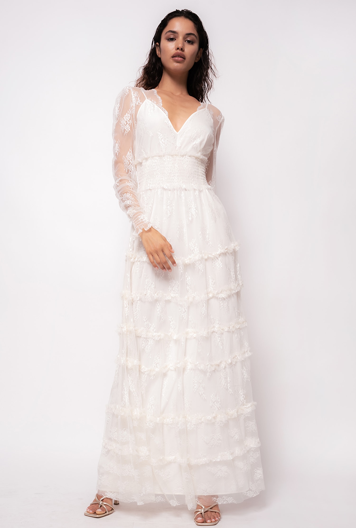 Lace maxi dress