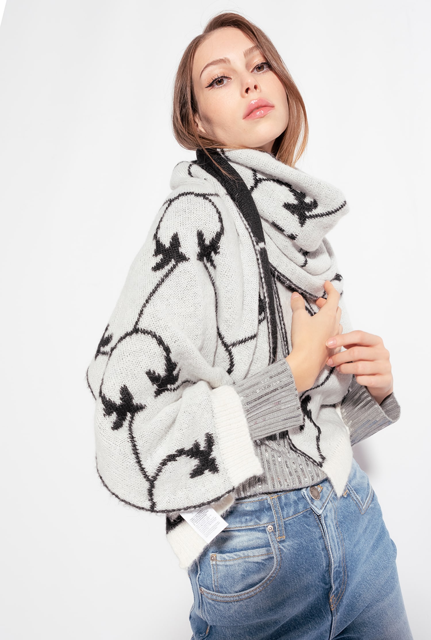 Monogram jacquard scarf