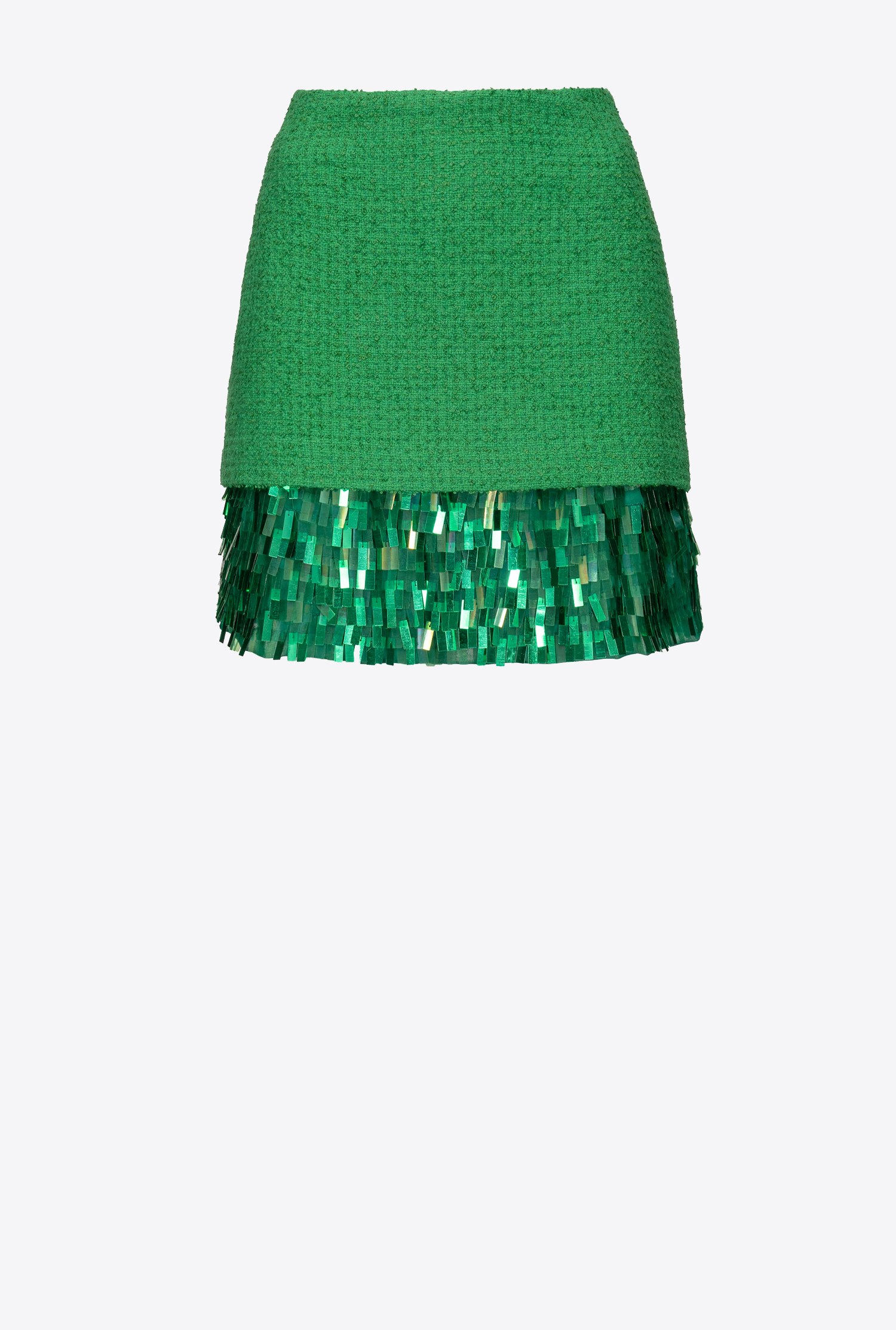 Mini skirt with square-shaped sequins