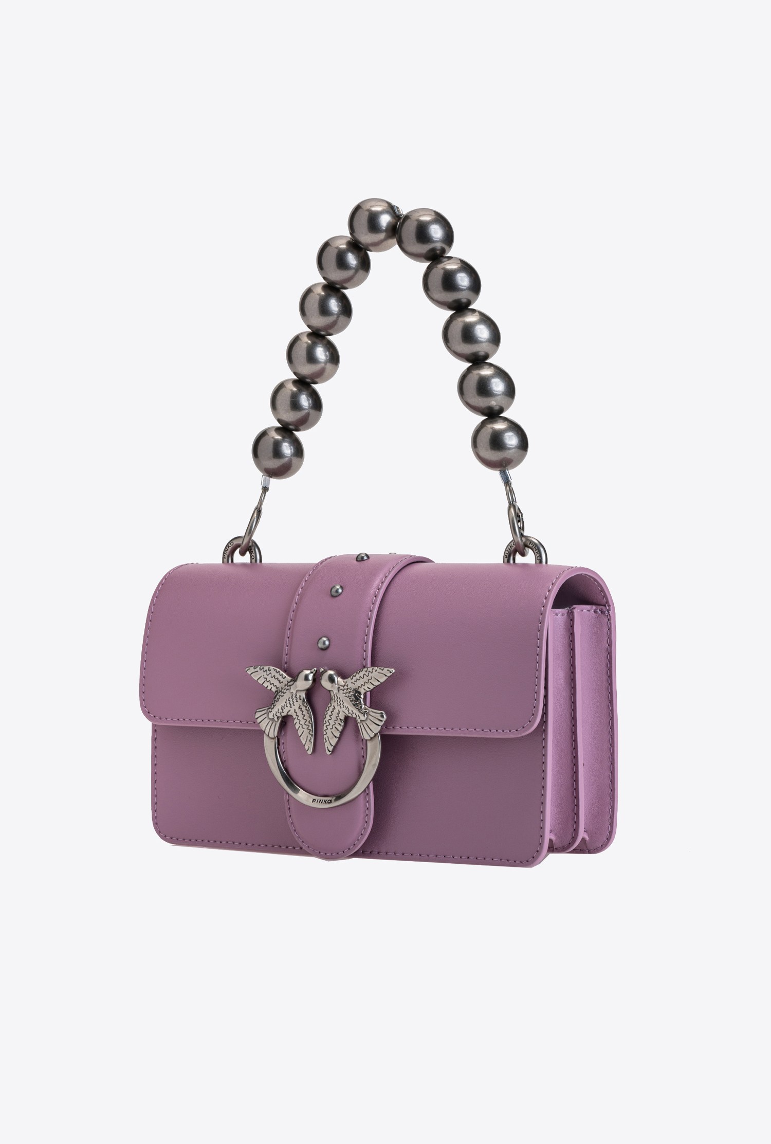 Mini Love Bag Icon with faux fur shoulder strap