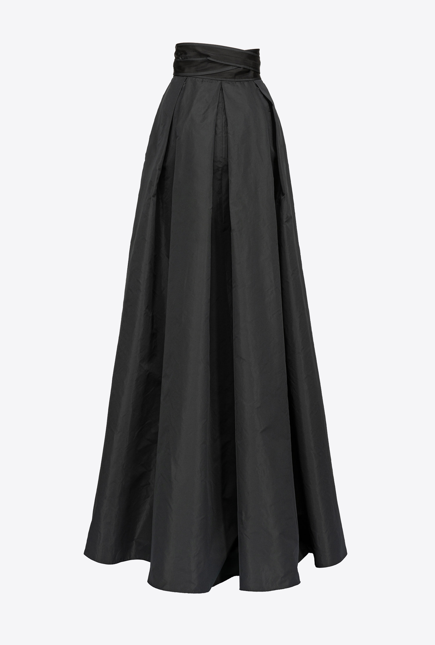 Taffeta maxi-skirt
