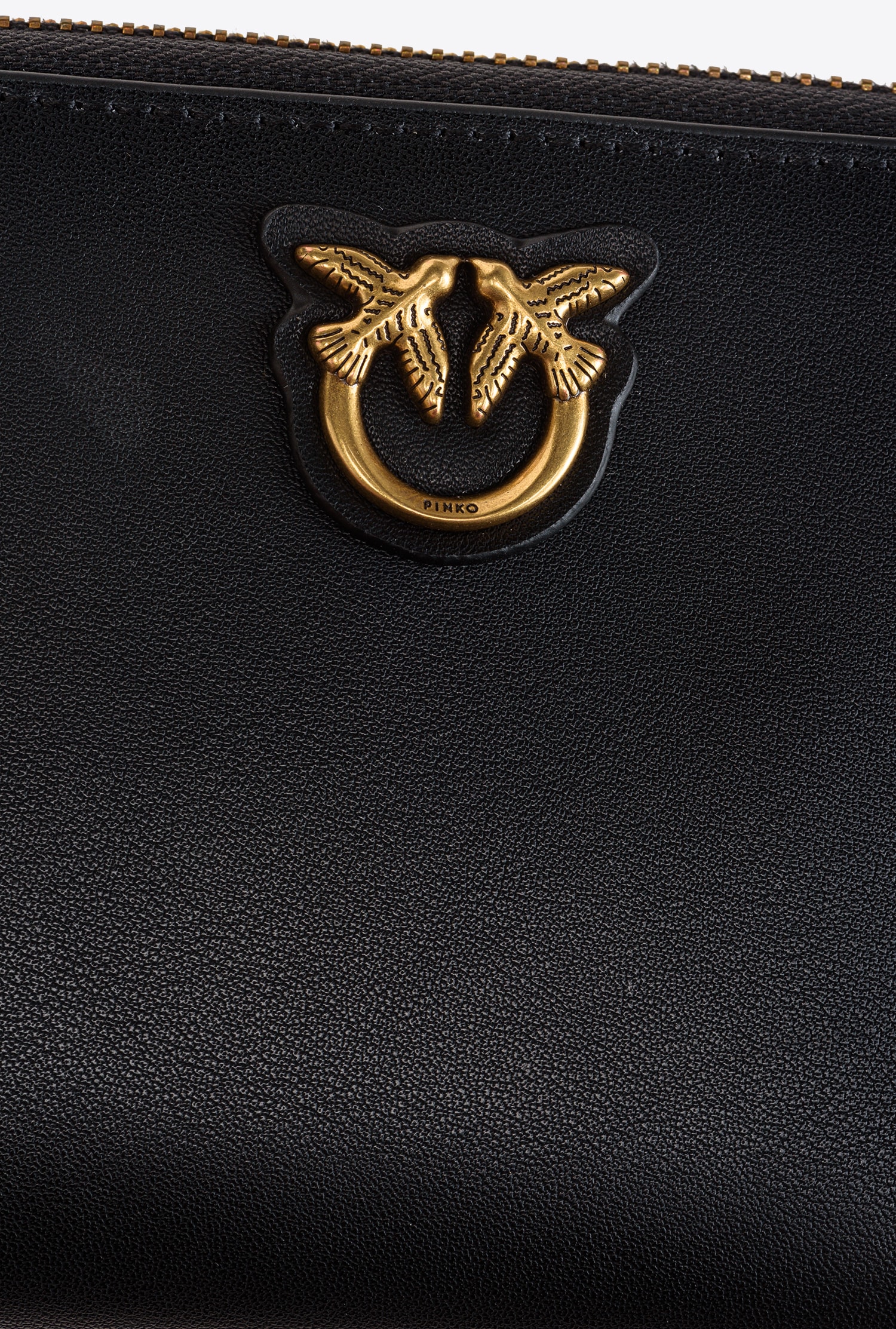 Small zip-around leather purse