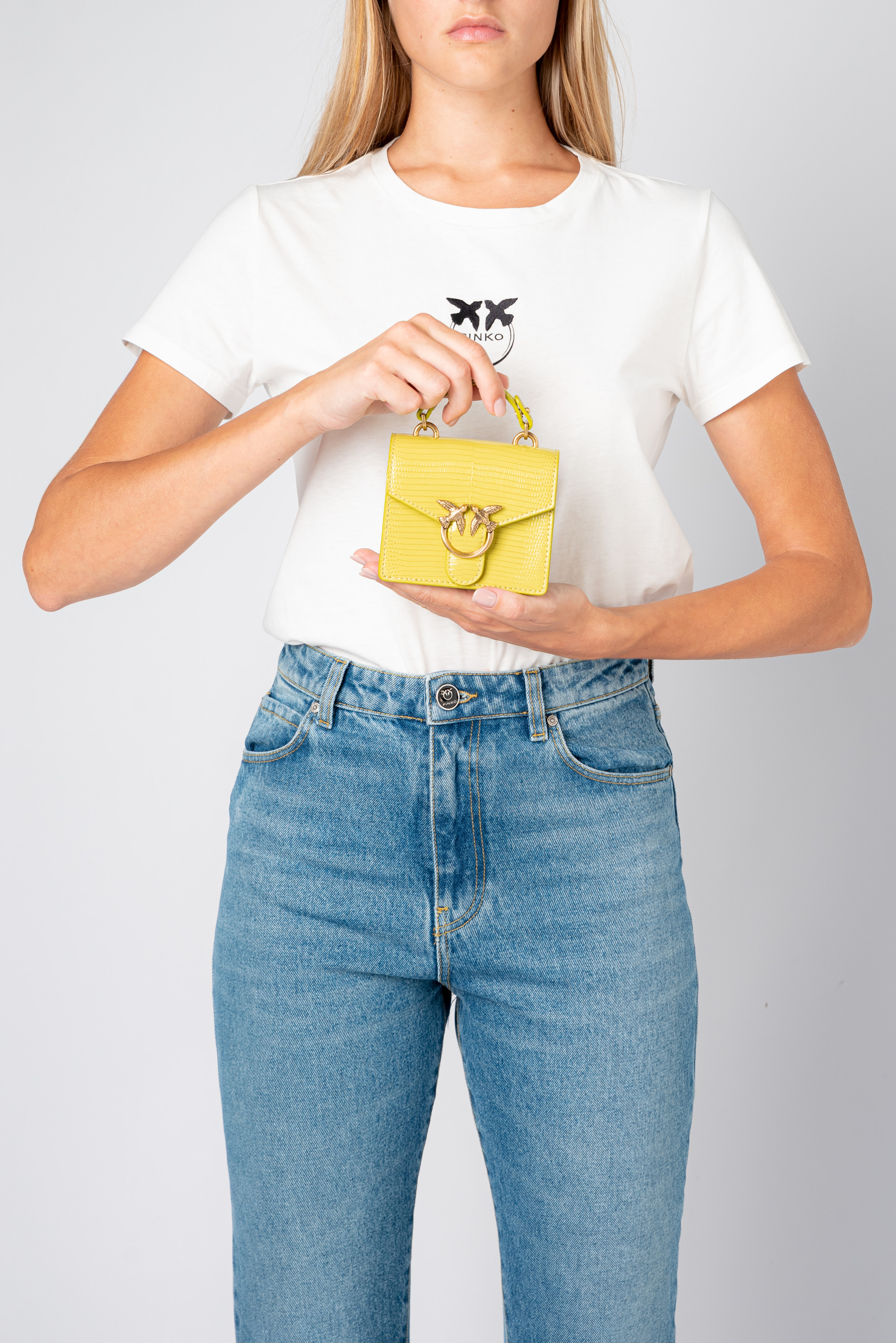 Micro Love Bag Top Handle Lizard