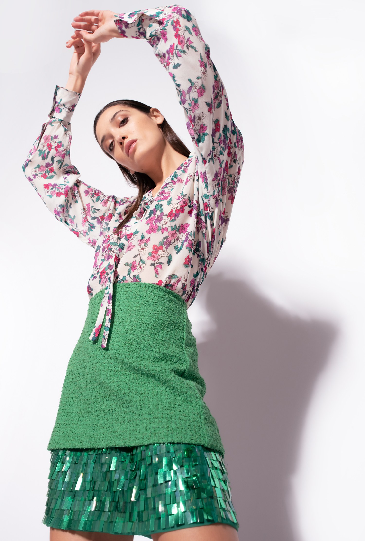 Floral georgette blouse