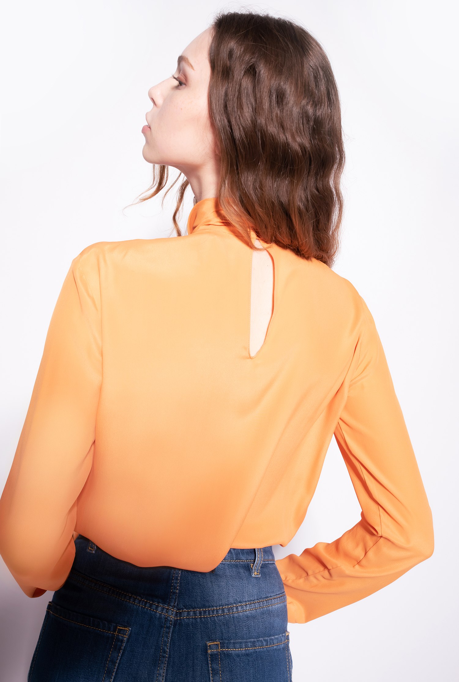 Polo-neck blouse