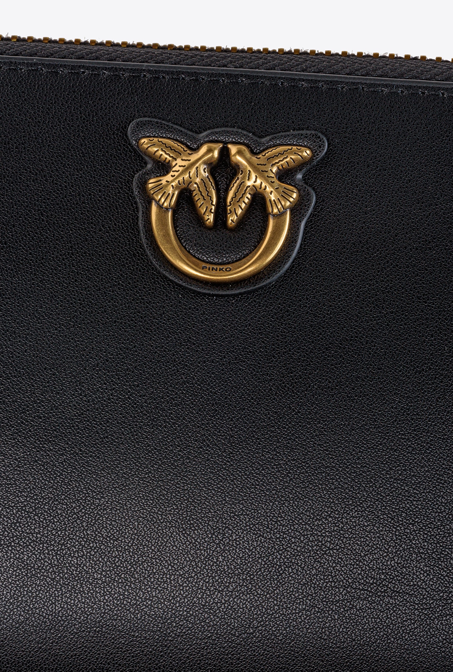 Zip-around leather purse