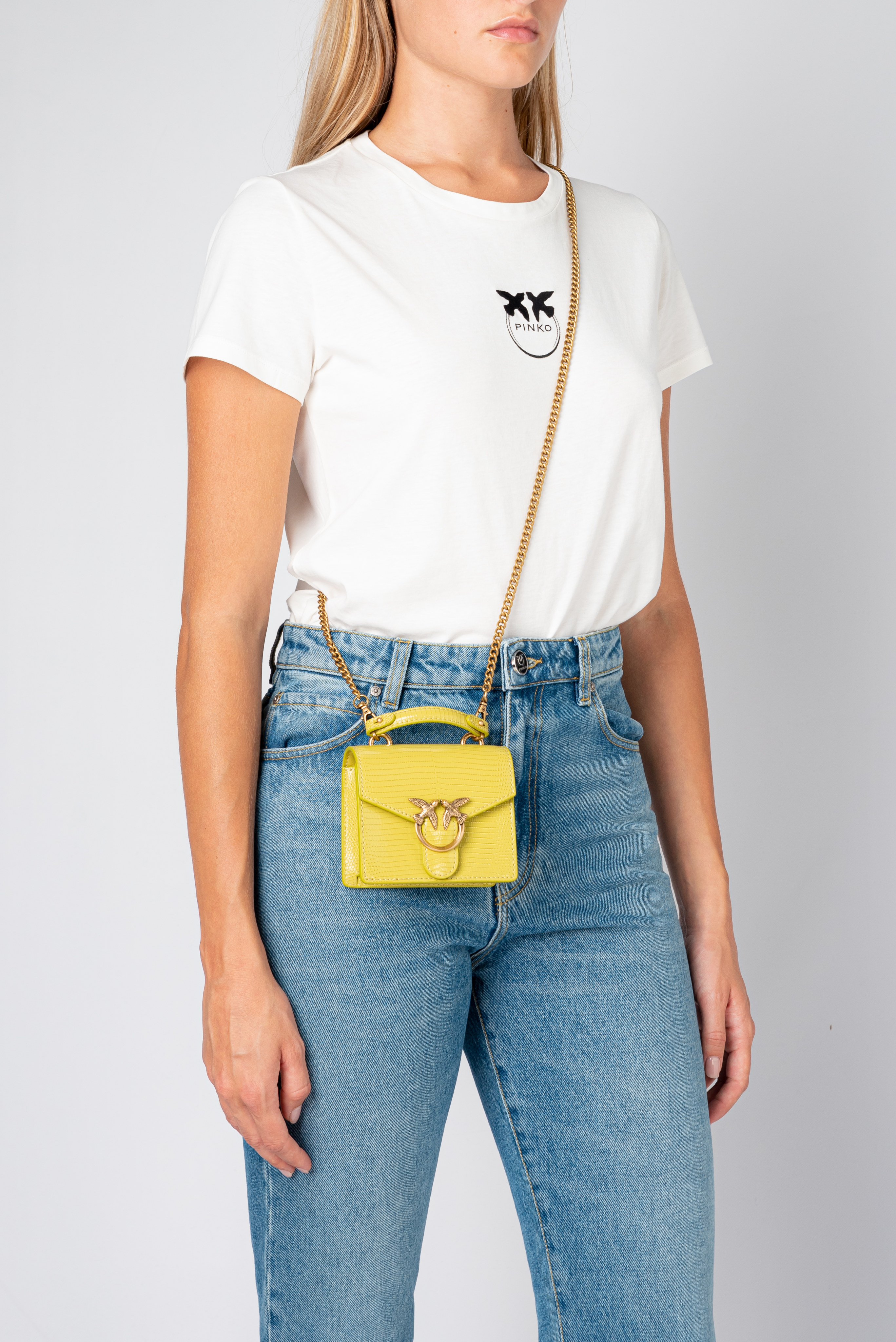 Micro Love Bag Top Handle Lizard