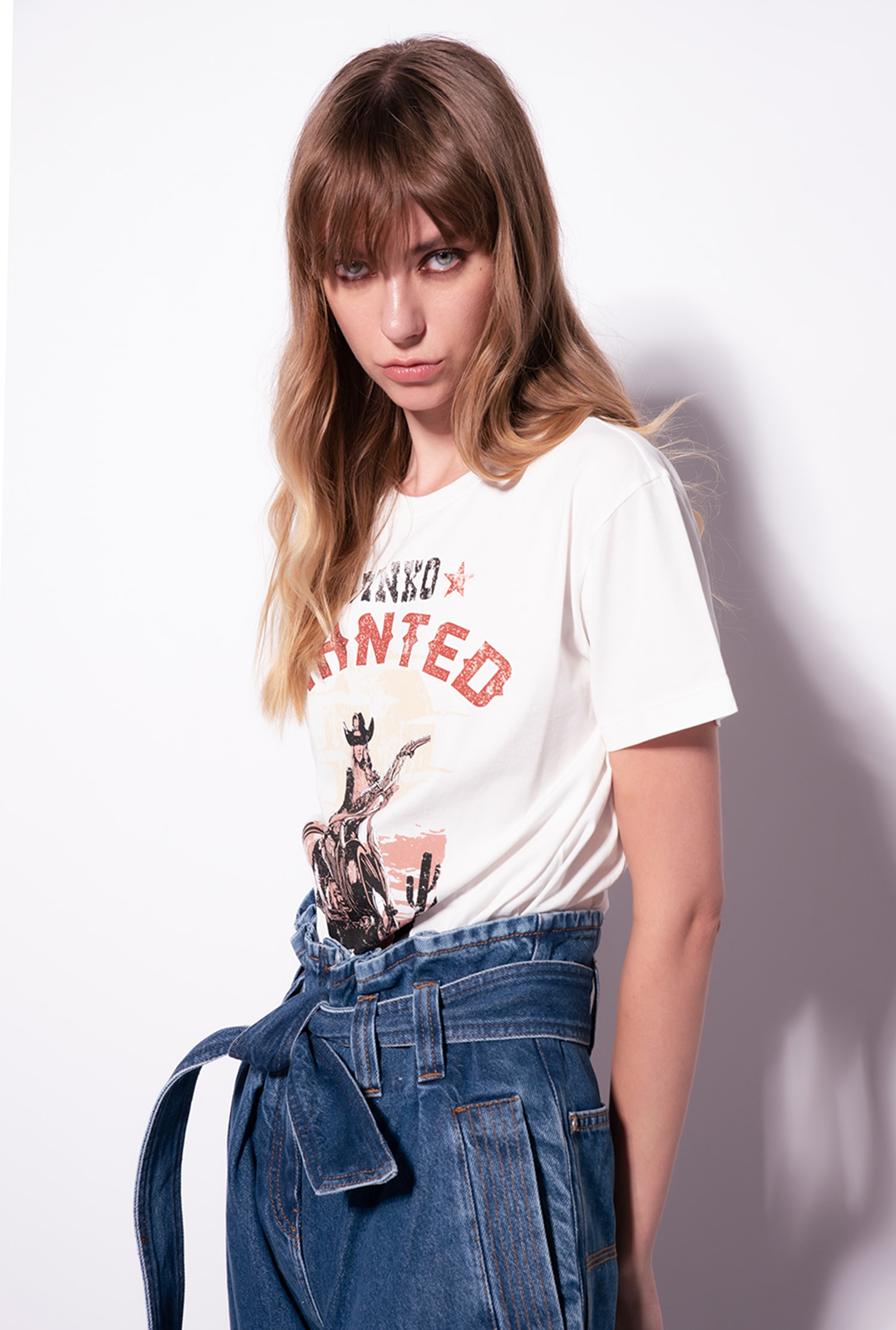 T-shirt with Wanted print