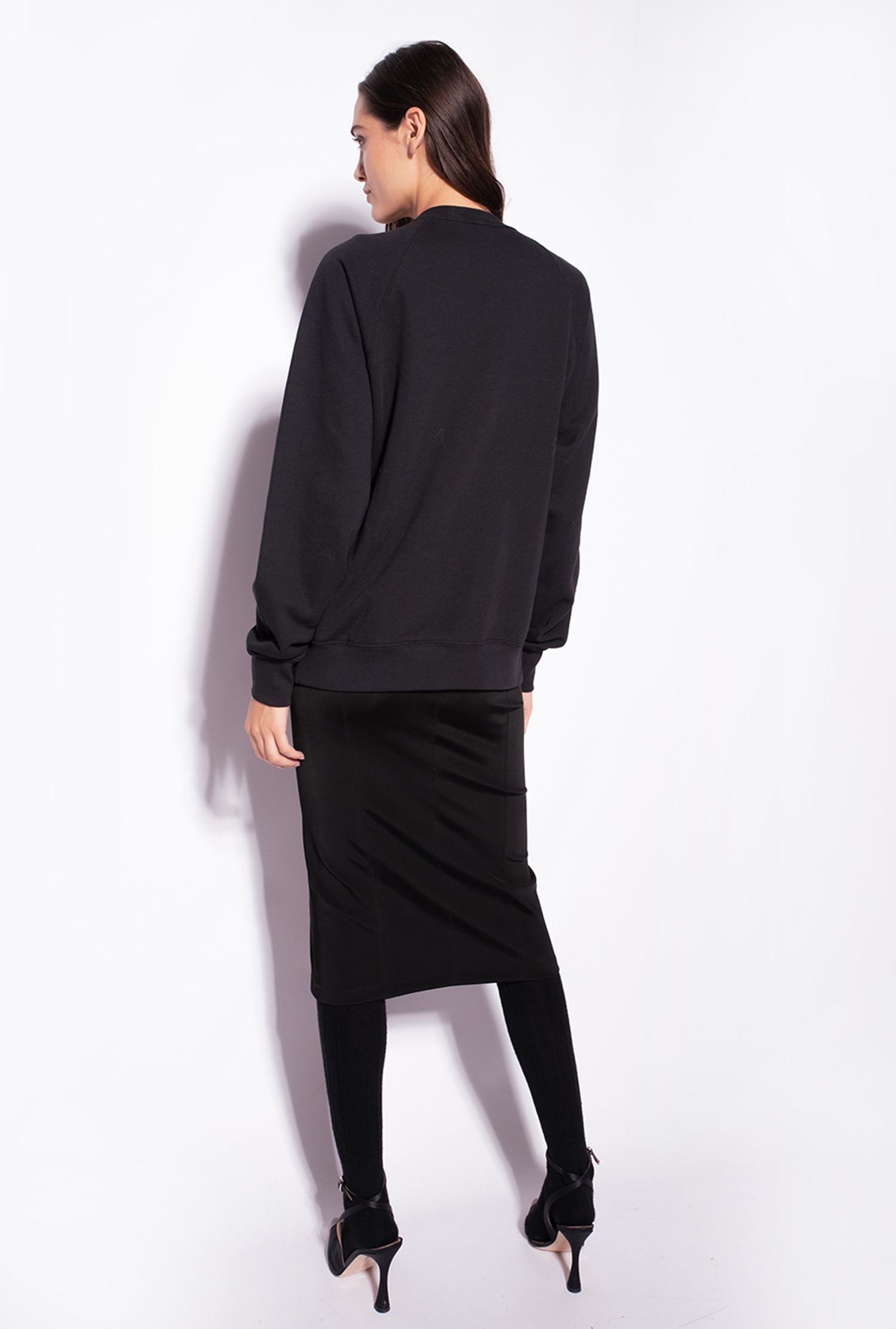 Sweatshirt with bejewelled embellishment