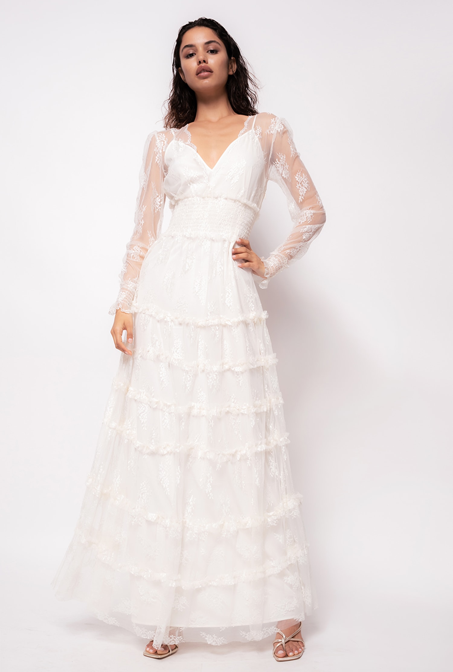 Lace maxi dress