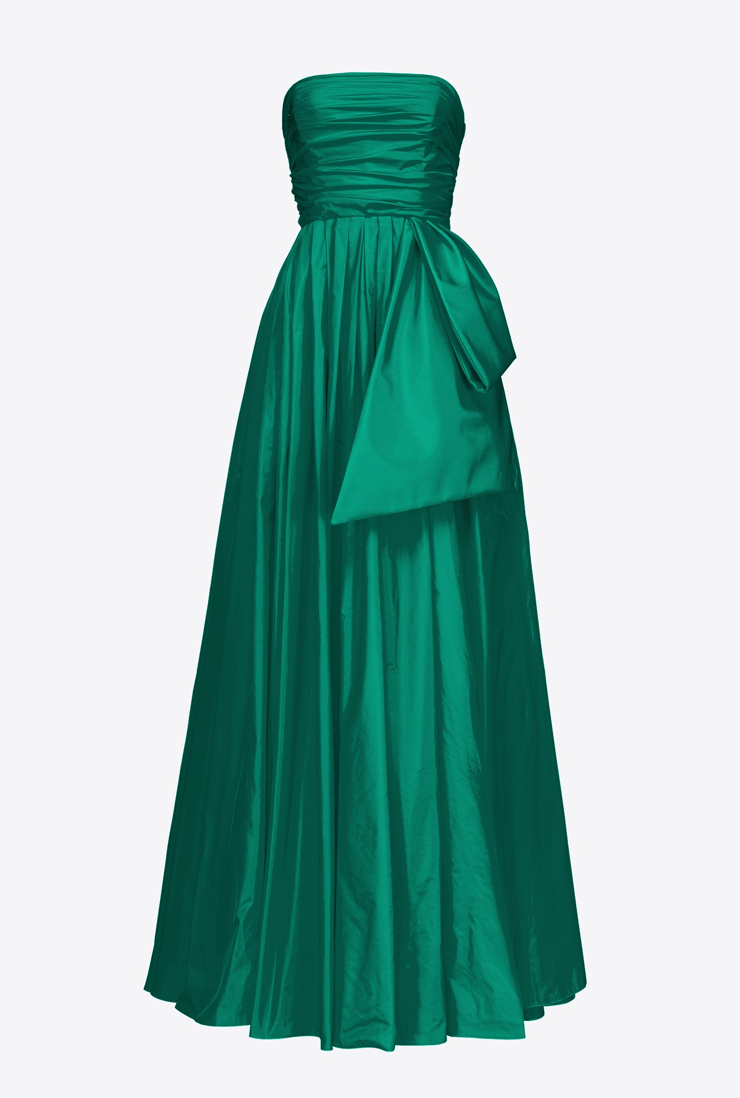 Long taffeta dress