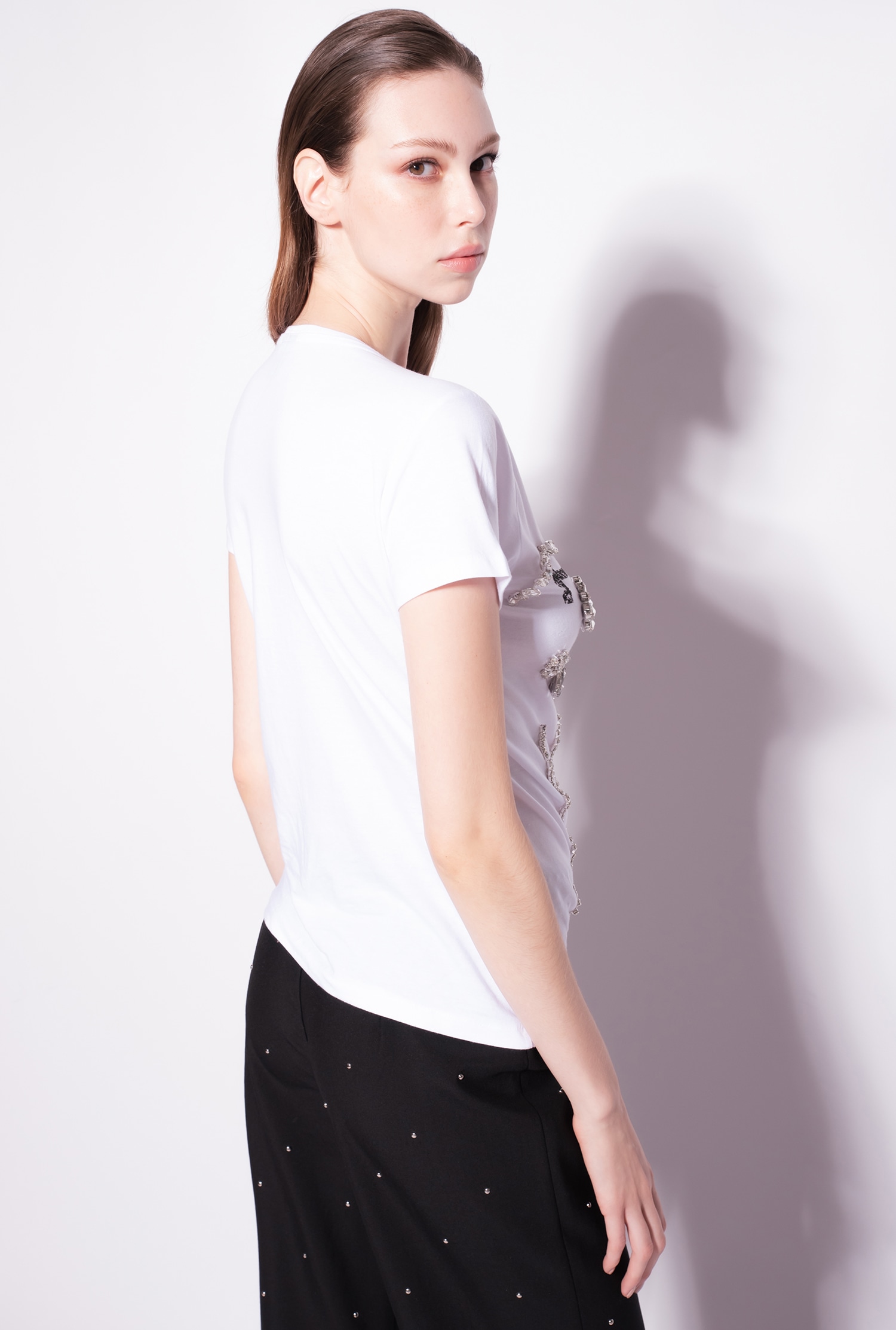 T-shirt with jewel detail