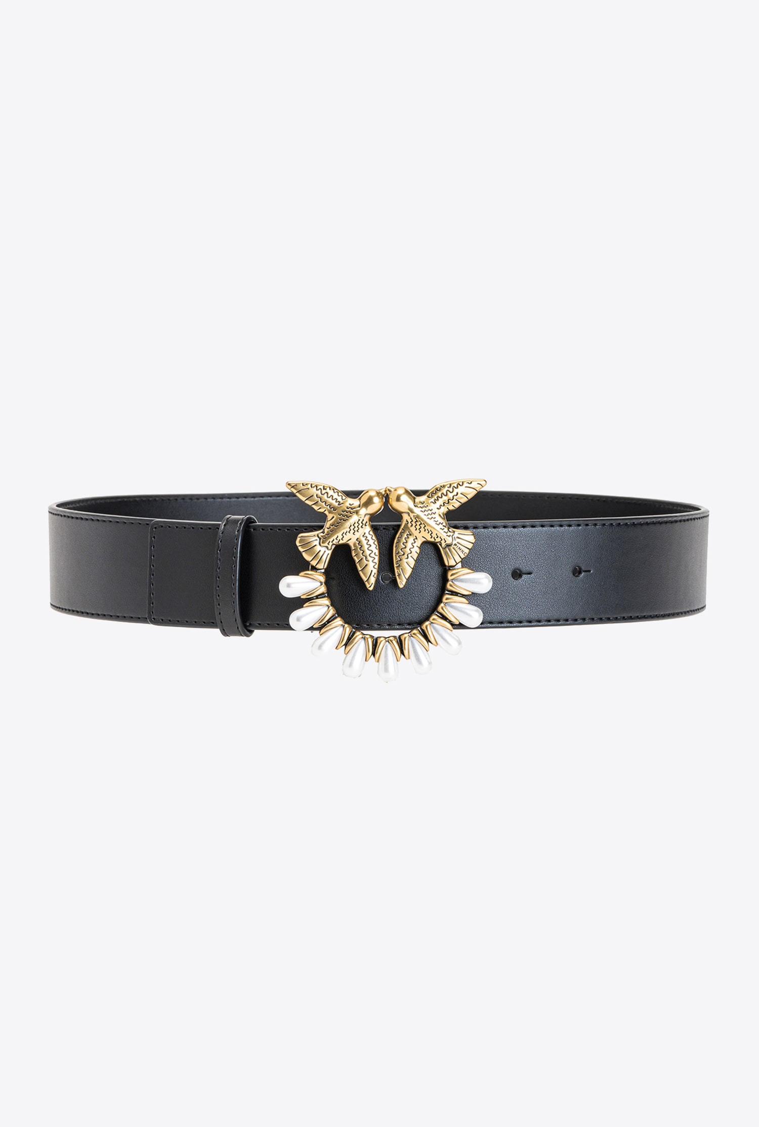 Love Birds belt with pearls