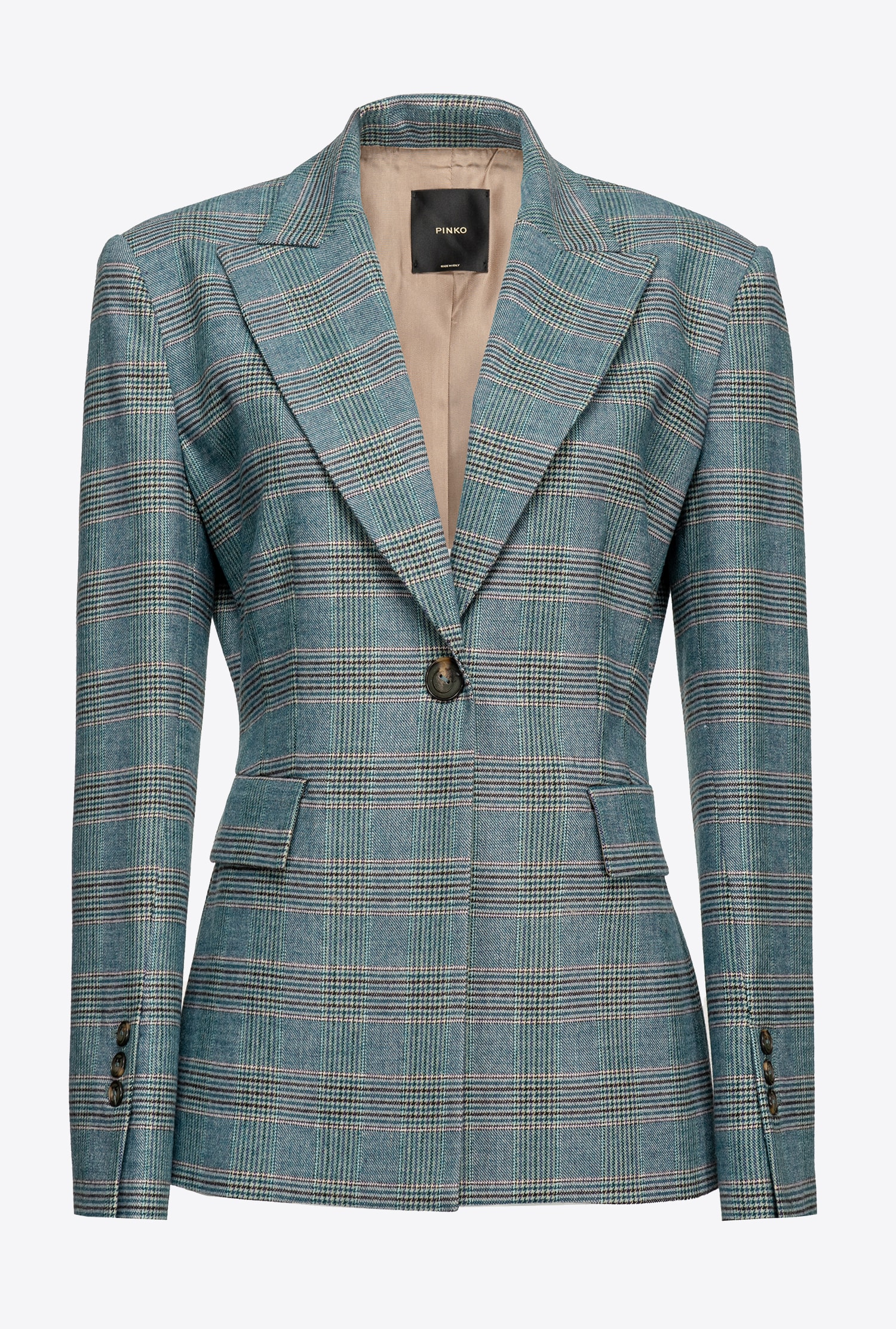 Prince-of-Wales flannel blazer