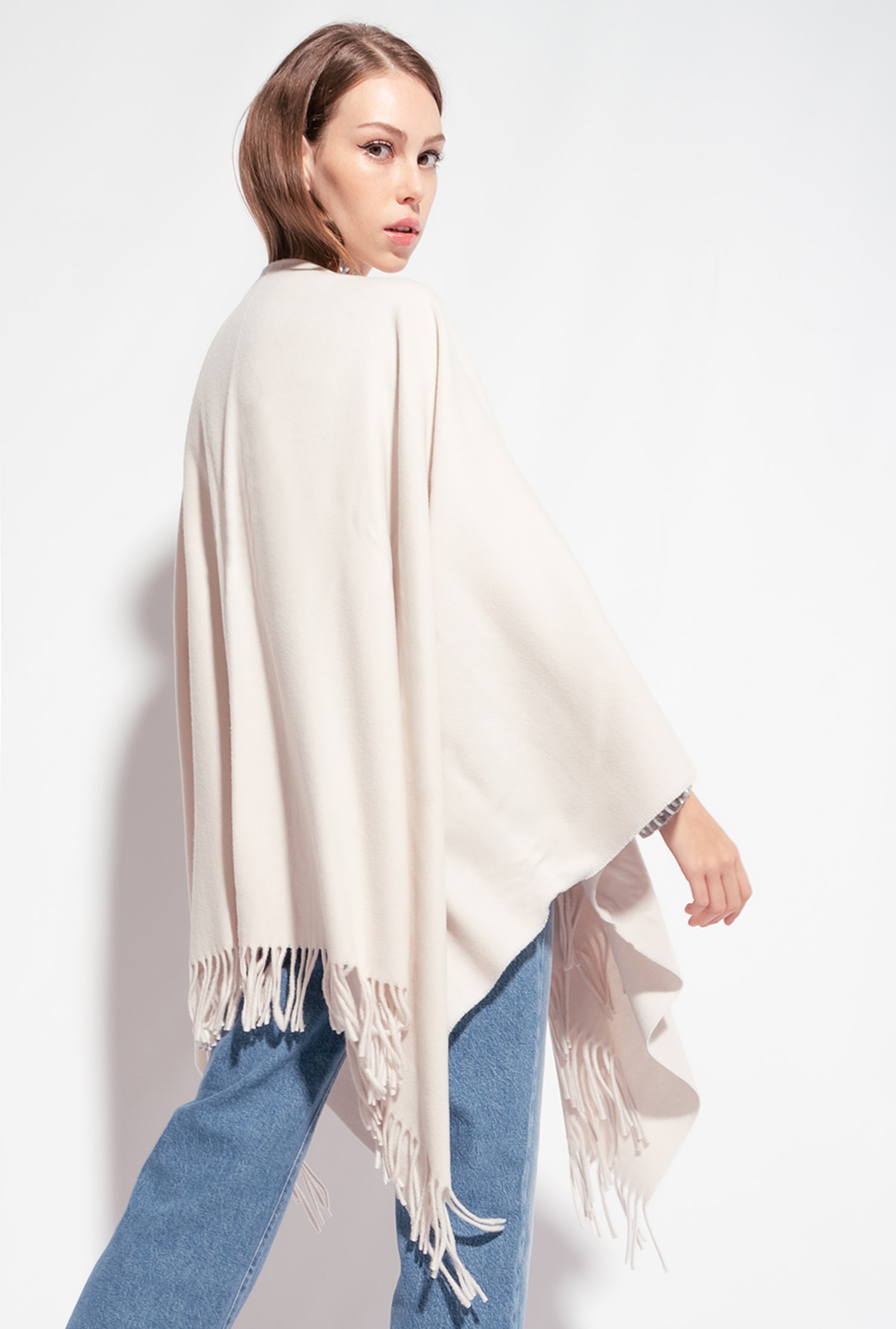 Wool poncho