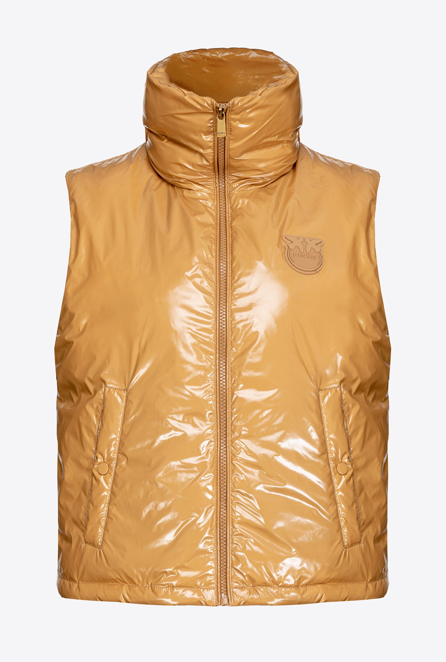 Padded crystal nylon vest
